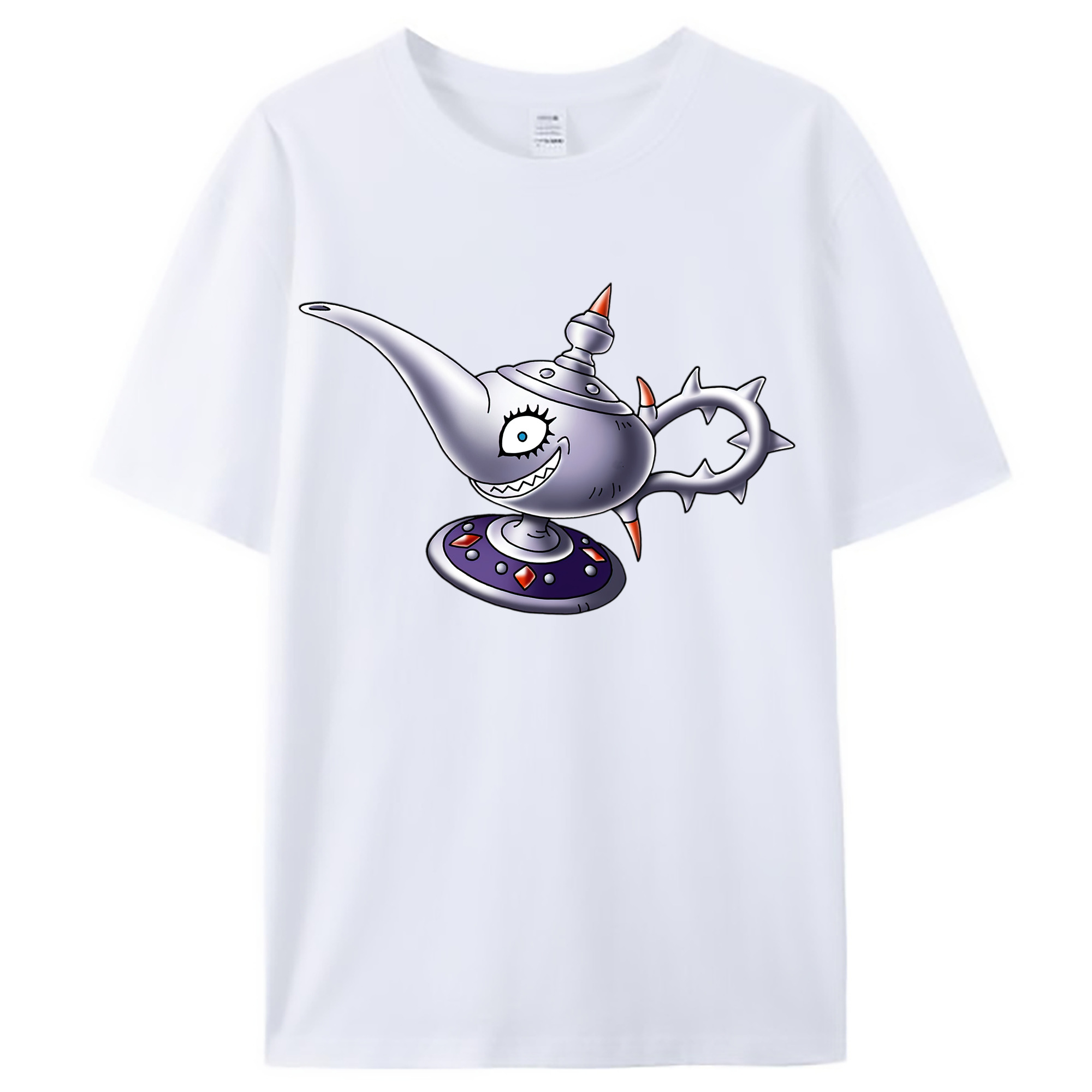 （画像用） ドラゴンクエスト Doragon Kuesuto Dragon Quest レディースカジュアルプリントTシャツ（綿100％）