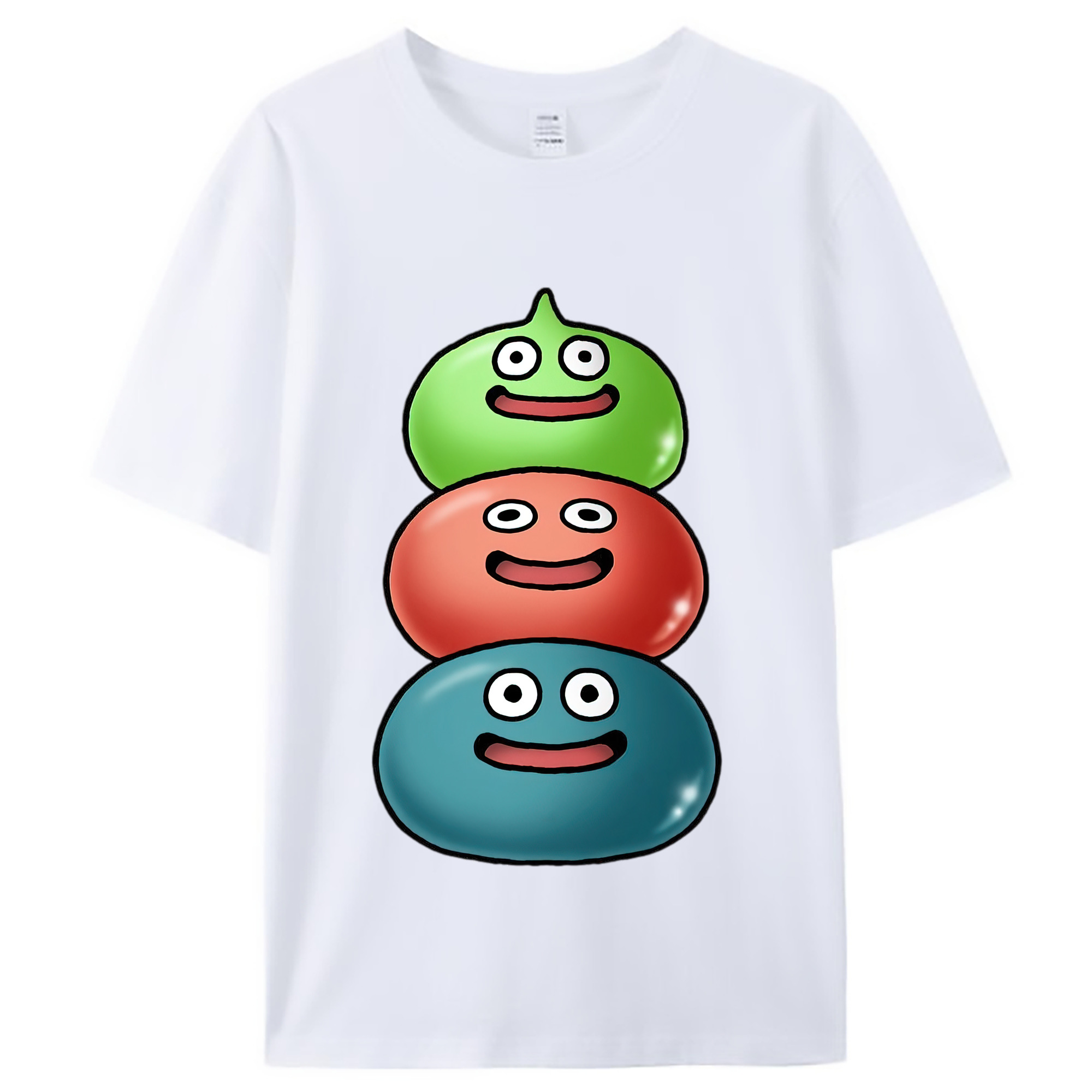 （画像用） ドラゴンクエスト Doragon Kuesuto Dragon Quest レディースカジュアルプリントTシャツ（綿100％）