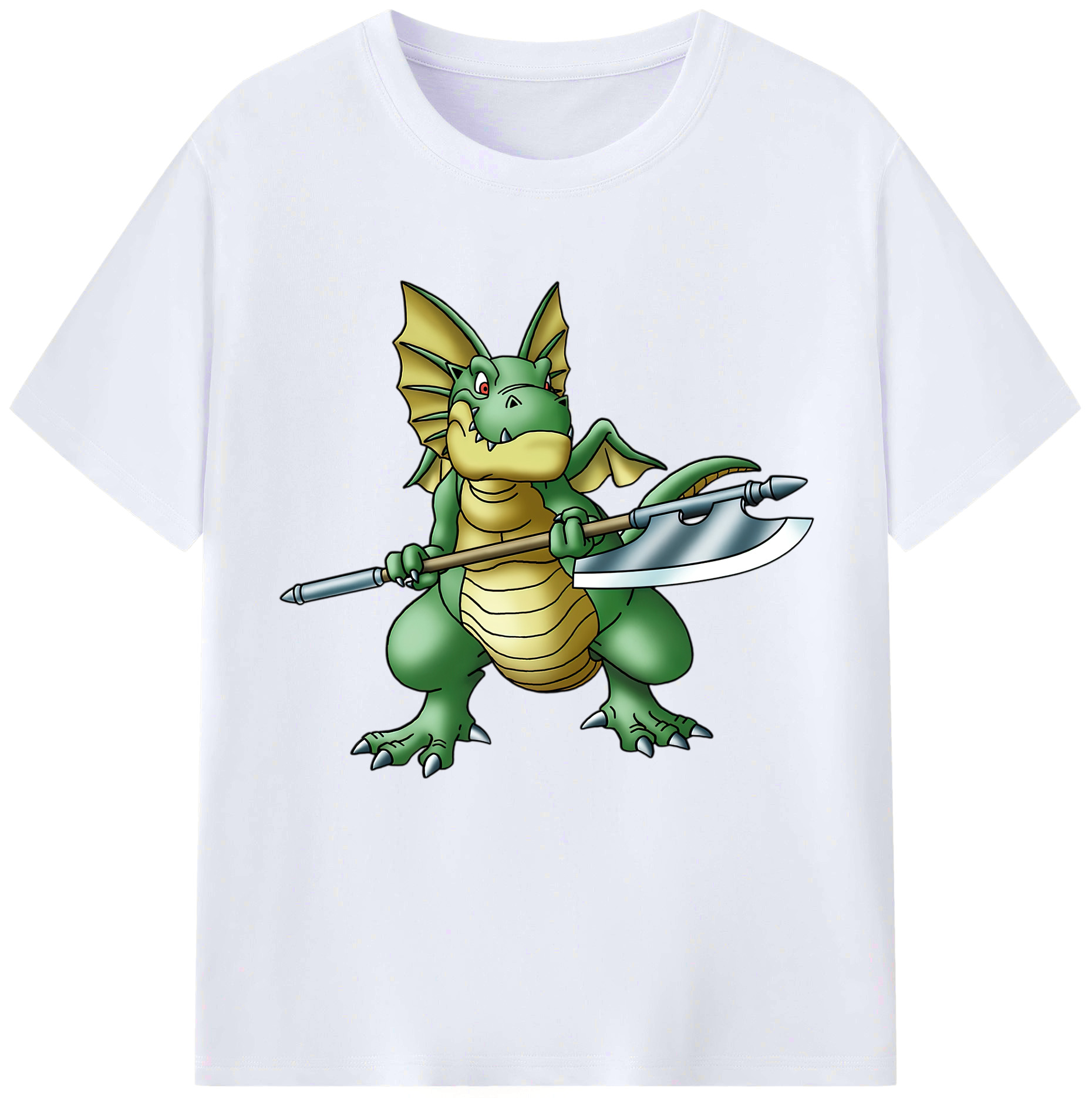 （画像用） ドラゴンクエスト Doragon Kuesuto Dragon Quest レディースカジュアルプリントTシャツ（綿100％）