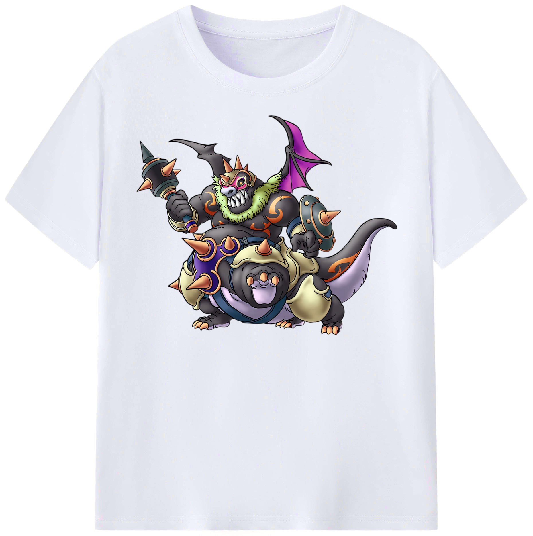 （画像用） ドラゴンクエスト Doragon Kuesuto Dragon Quest レディースカジュアルプリントTシャツ（綿100％）