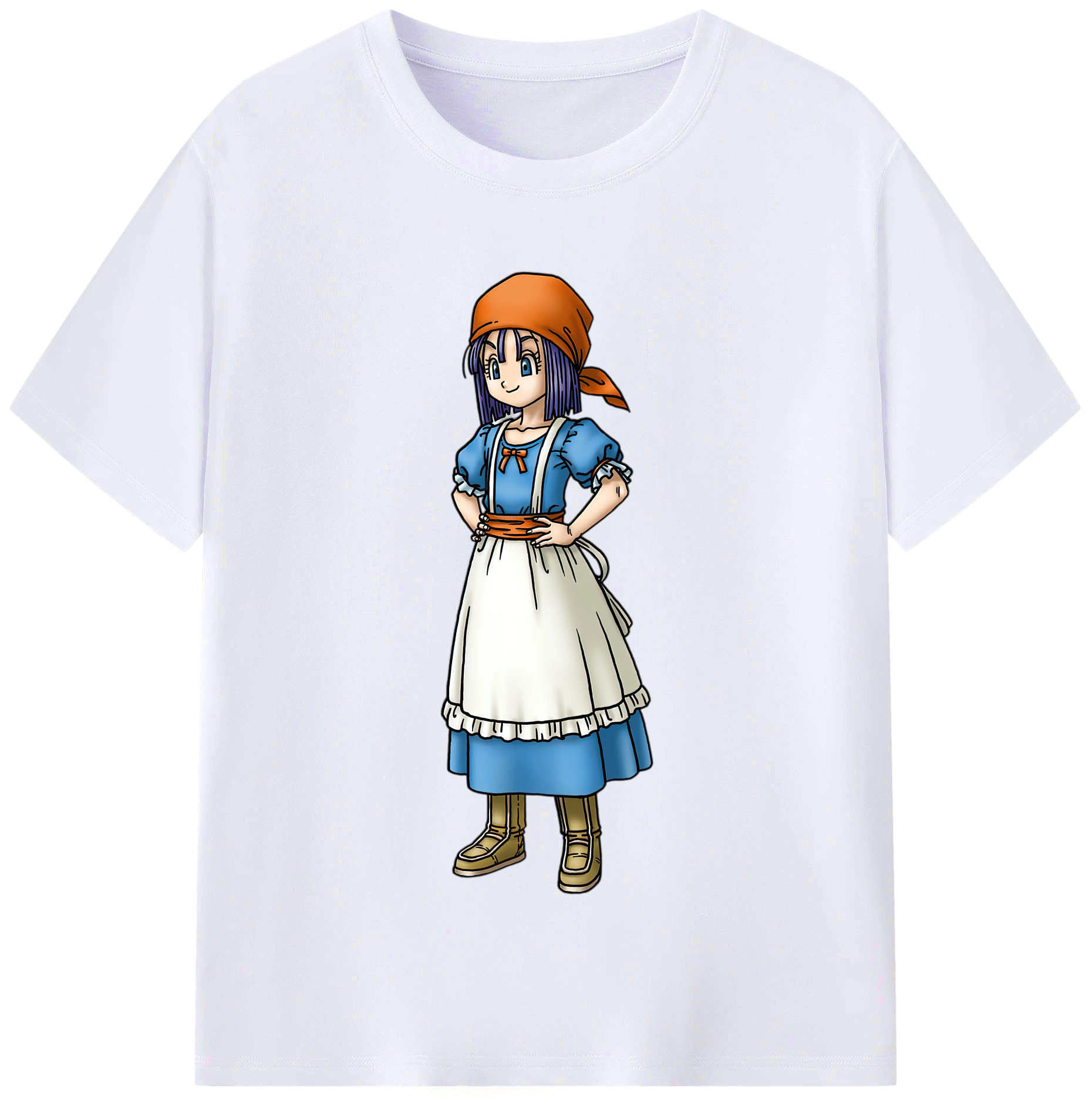 （画像用） ドラゴンクエスト Doragon Kuesuto Dragon Quest レディースカジュアルプリントTシャツ（綿100％）