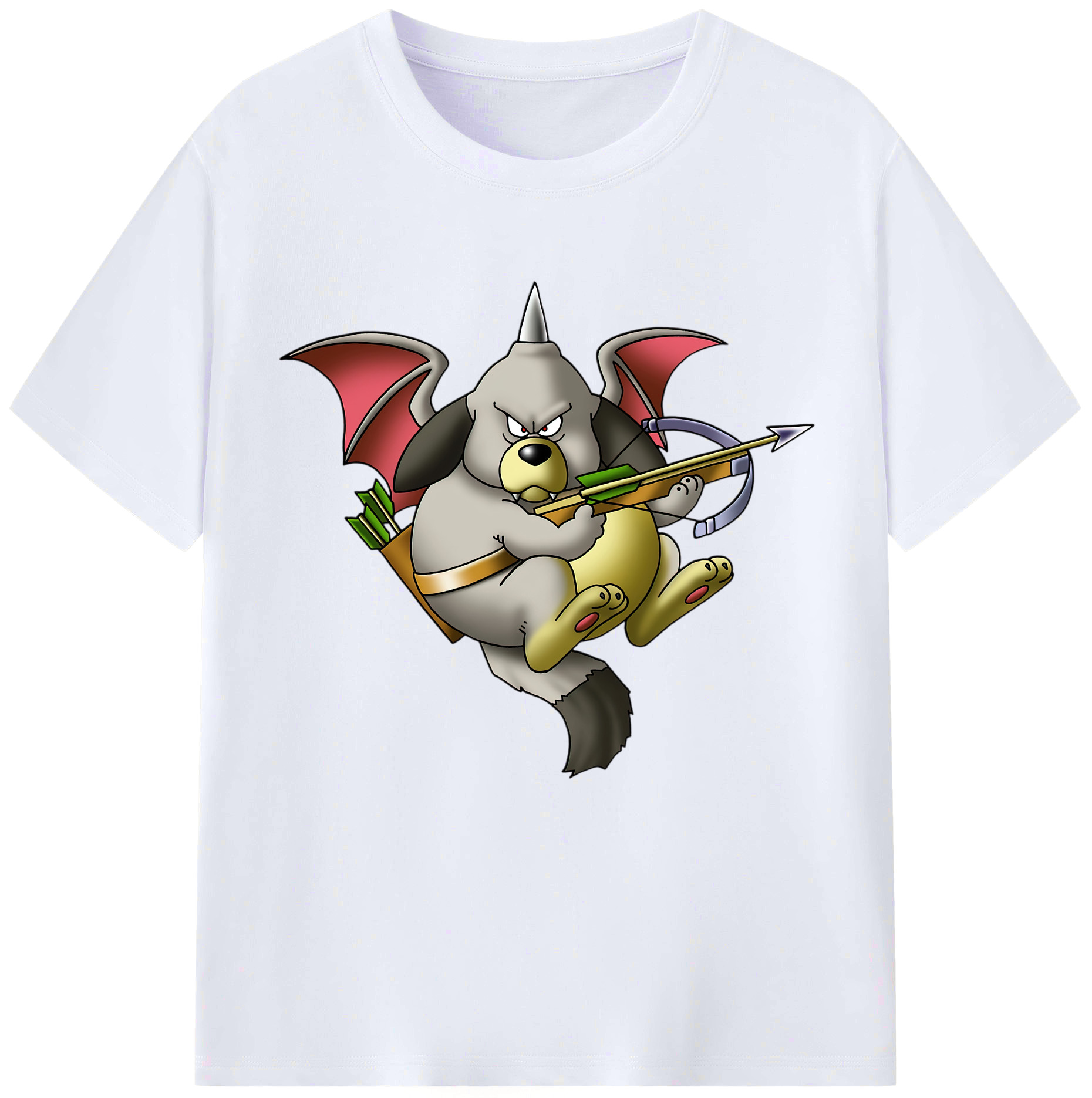 （画像用） ドラゴンクエスト Doragon Kuesuto Dragon Quest レディースカジュアルプリントTシャツ（綿100％）
