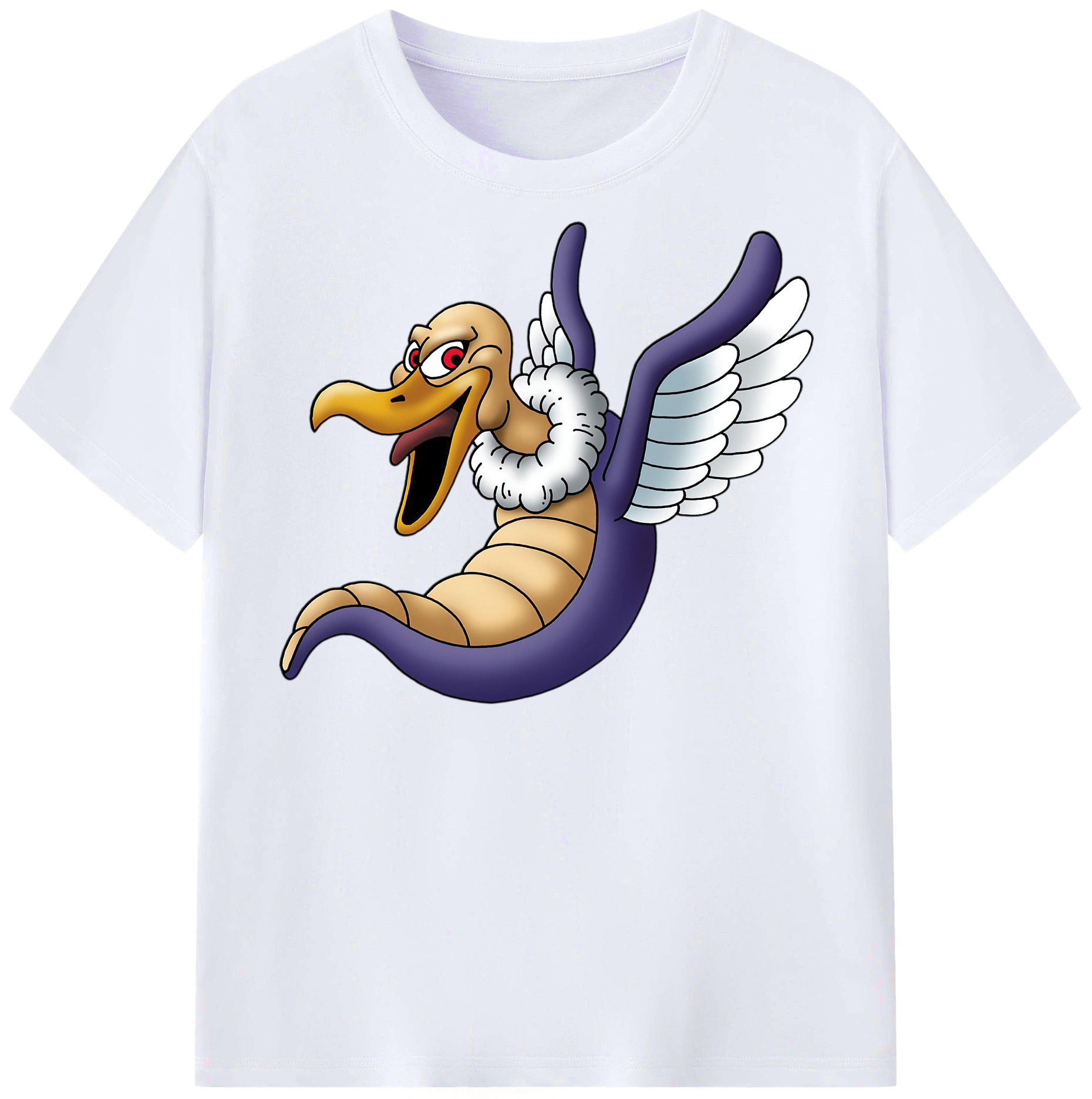 （画像用） ドラゴンクエスト Doragon Kuesuto Dragon Quest レディースカジュアルプリントTシャツ（綿100％）