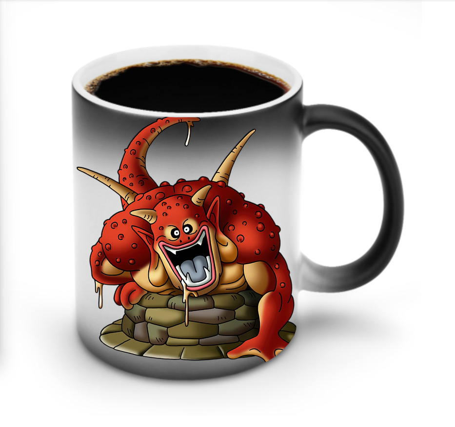 （画像用） ドラゴンクエスト Doragon Kuesuto Dragon Quest 温度変色マグカップ