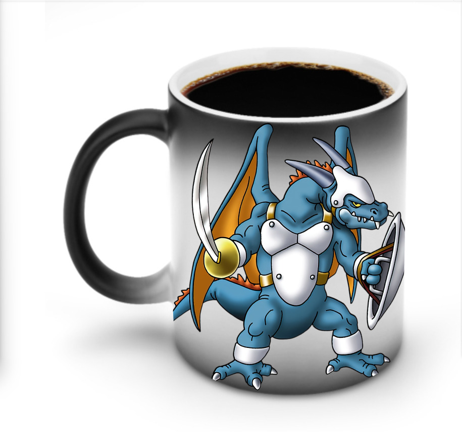 （画像用） ドラゴンクエスト Doragon Kuesuto Dragon Quest 温度変色マグカップ