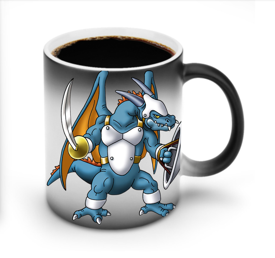 （画像用） ドラゴンクエスト Doragon Kuesuto Dragon Quest 温度変色マグカップ