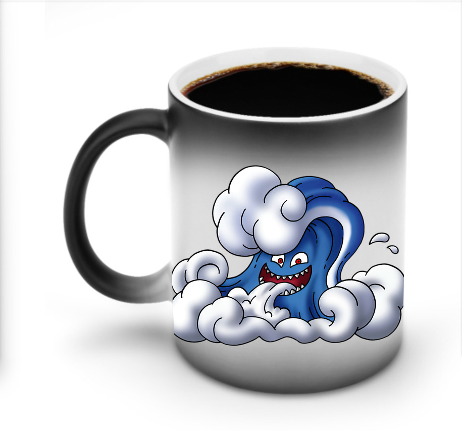 （画像用） ドラゴンクエスト Doragon Kuesuto Dragon Quest 温度変色マグカップ