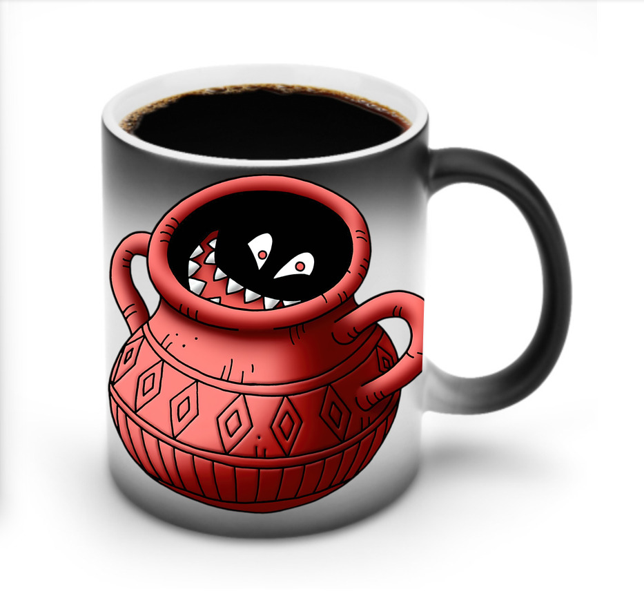 （画像用） ドラゴンクエスト Doragon Kuesuto Dragon Quest 温度変色マグカップ