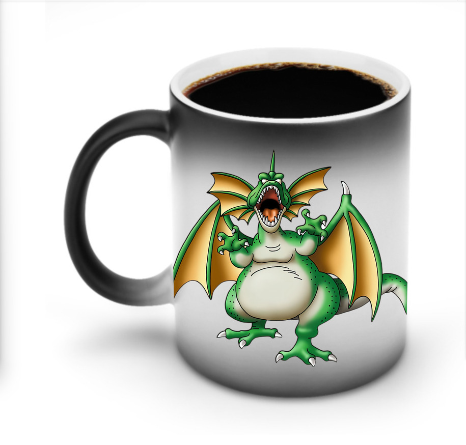 （画像用） ドラゴンクエスト Doragon Kuesuto Dragon Quest 温度変色マグカップ