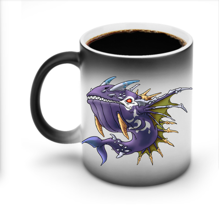 （画像用） ドラゴンクエスト Doragon Kuesuto Dragon Quest 温度変色マグカップ