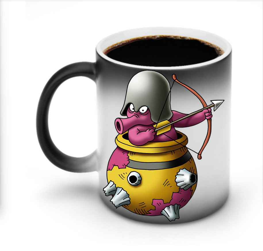 （画像用） ドラゴンクエスト Doragon Kuesuto Dragon Quest 温度変色マグカップ