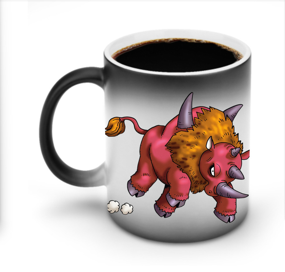 （画像用） ドラゴンクエスト Doragon Kuesuto Dragon Quest 温度変色マグカップ