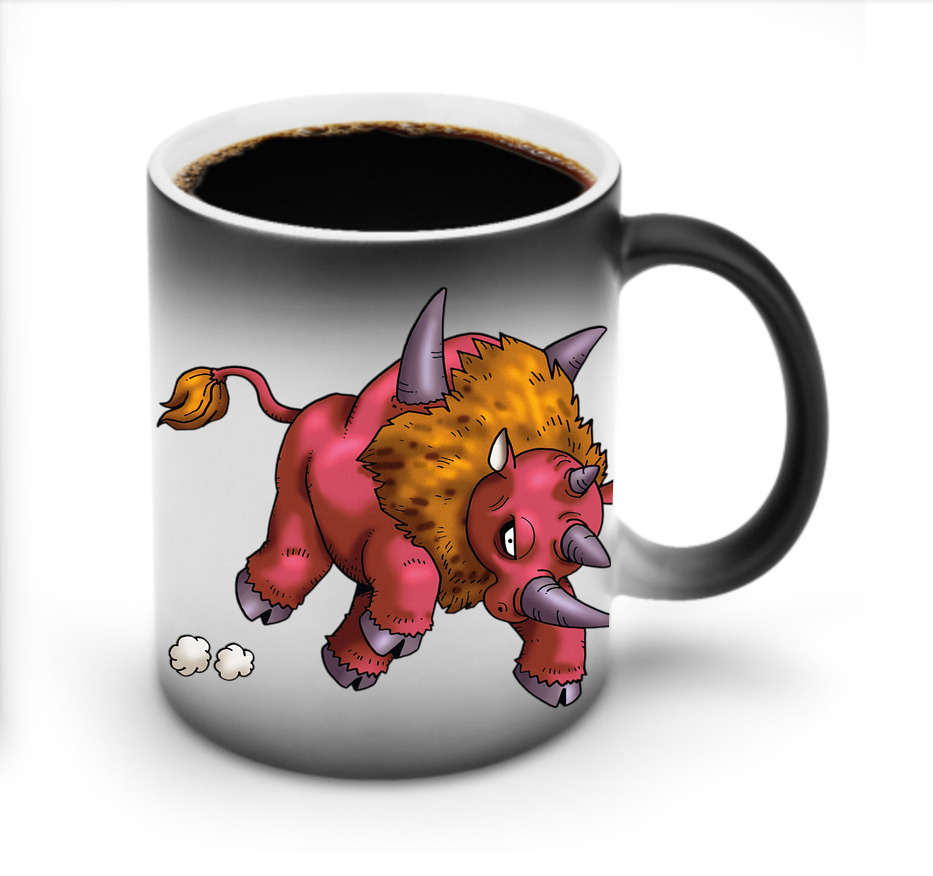 （画像用） ドラゴンクエスト Doragon Kuesuto Dragon Quest 温度変色マグカップ