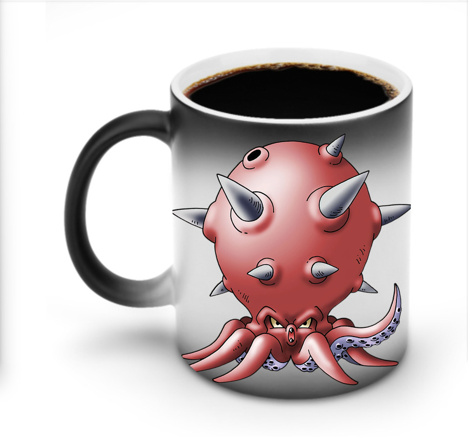 （画像用） ドラゴンクエスト Doragon Kuesuto Dragon Quest 温度変色マグカップ