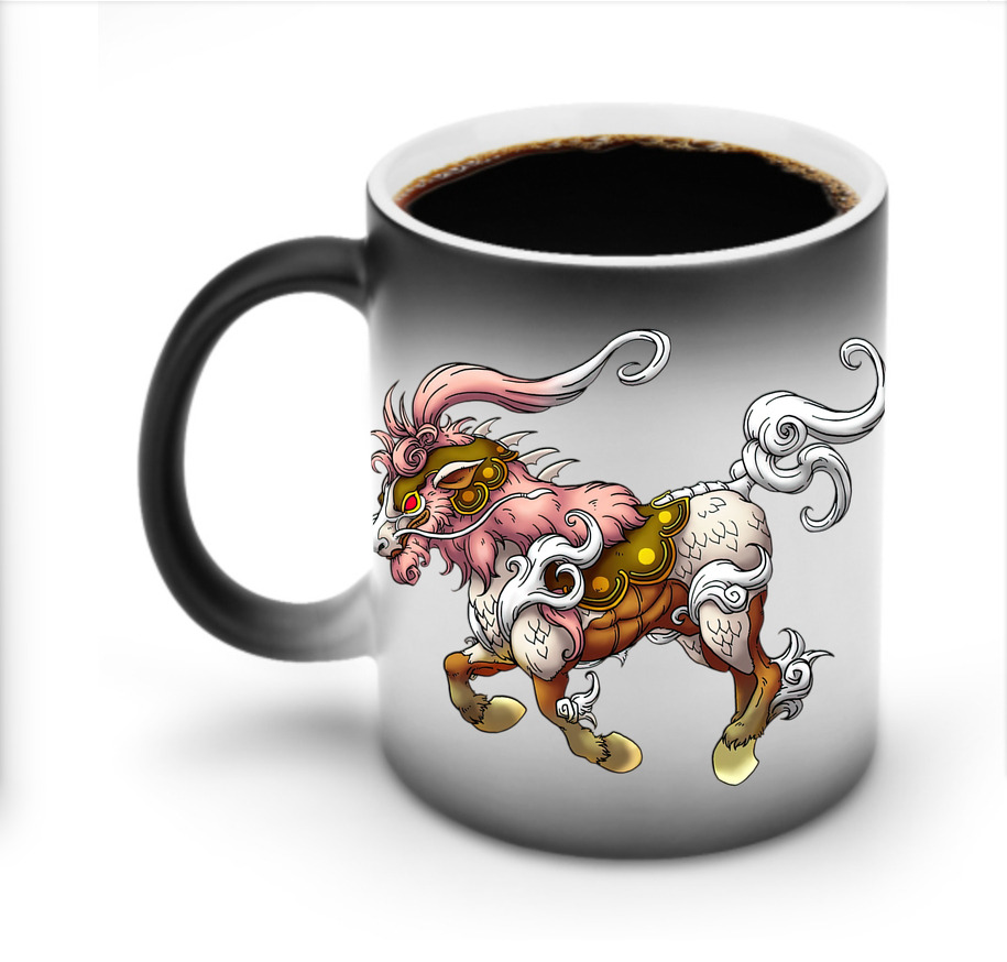 （画像用） ドラゴンクエスト Doragon Kuesuto Dragon Quest 温度変色マグカップ
