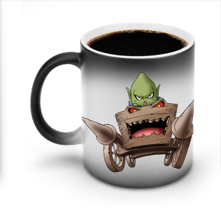 （画像用） ドラゴンクエスト Doragon Kuesuto Dragon Quest 温度変色マグカップ