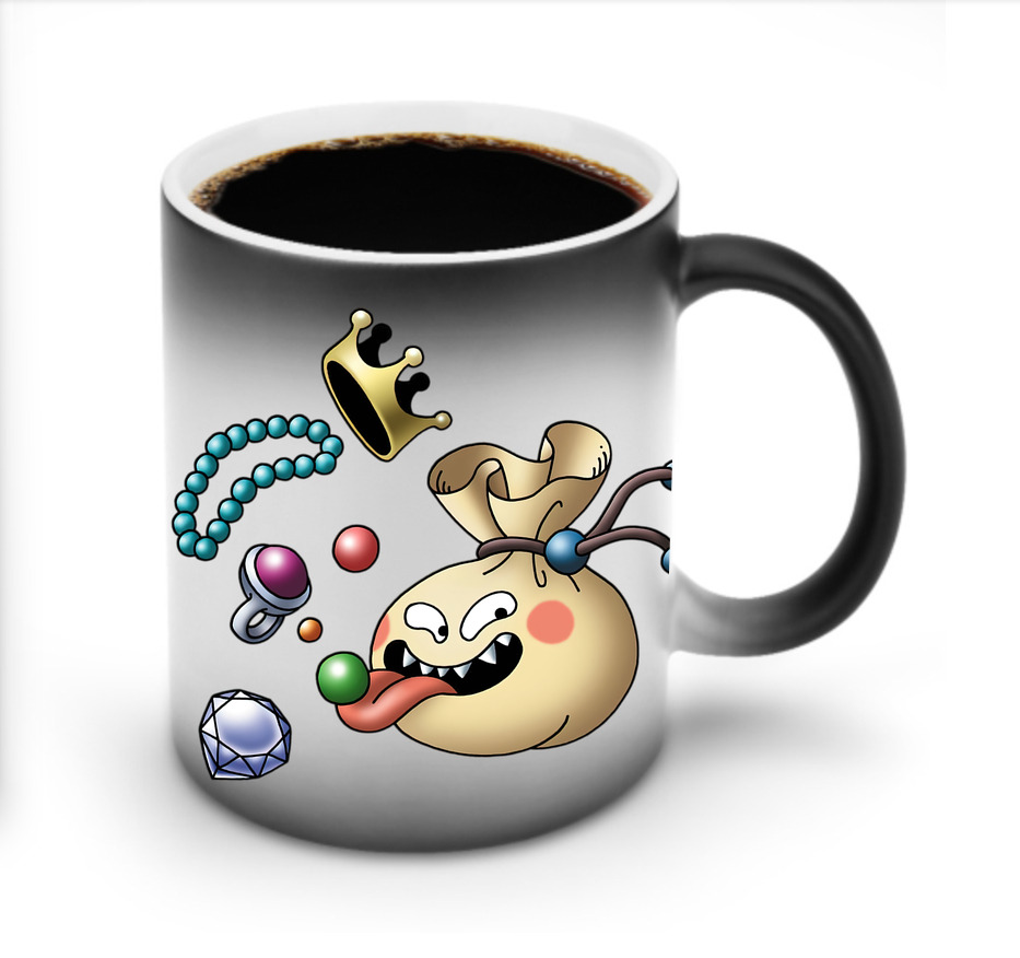 （画像用） ドラゴンクエスト Doragon Kuesuto Dragon Quest 温度変色マグカップ