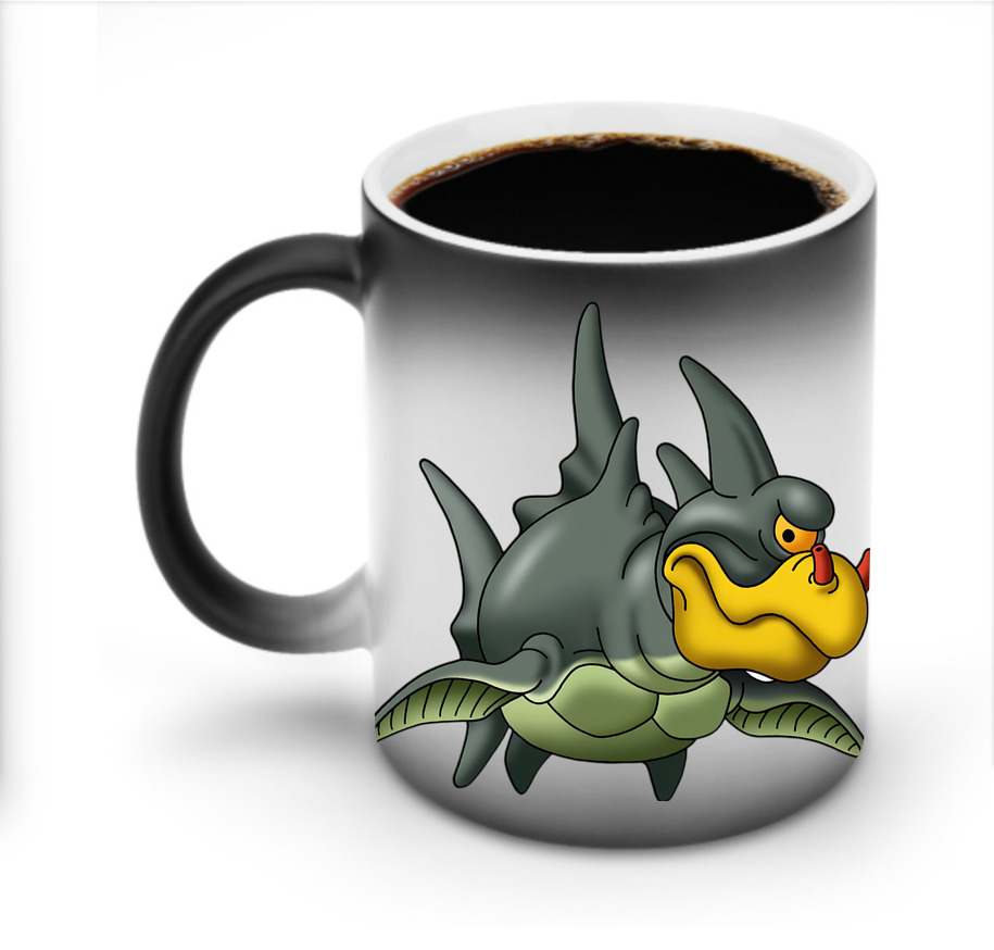 （画像用） ドラゴンクエスト Doragon Kuesuto Dragon Quest 温度変色マグカップ