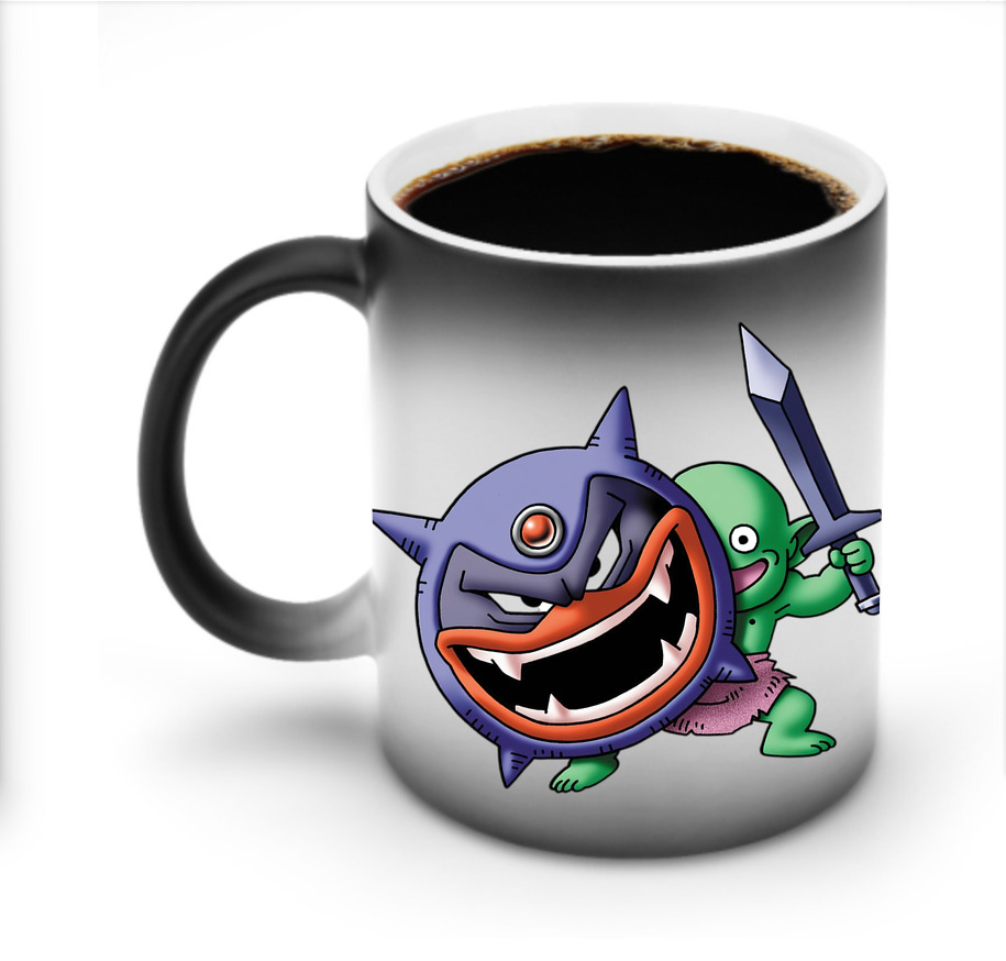 （画像用） ドラゴンクエスト Doragon Kuesuto Dragon Quest 温度変色マグカップ