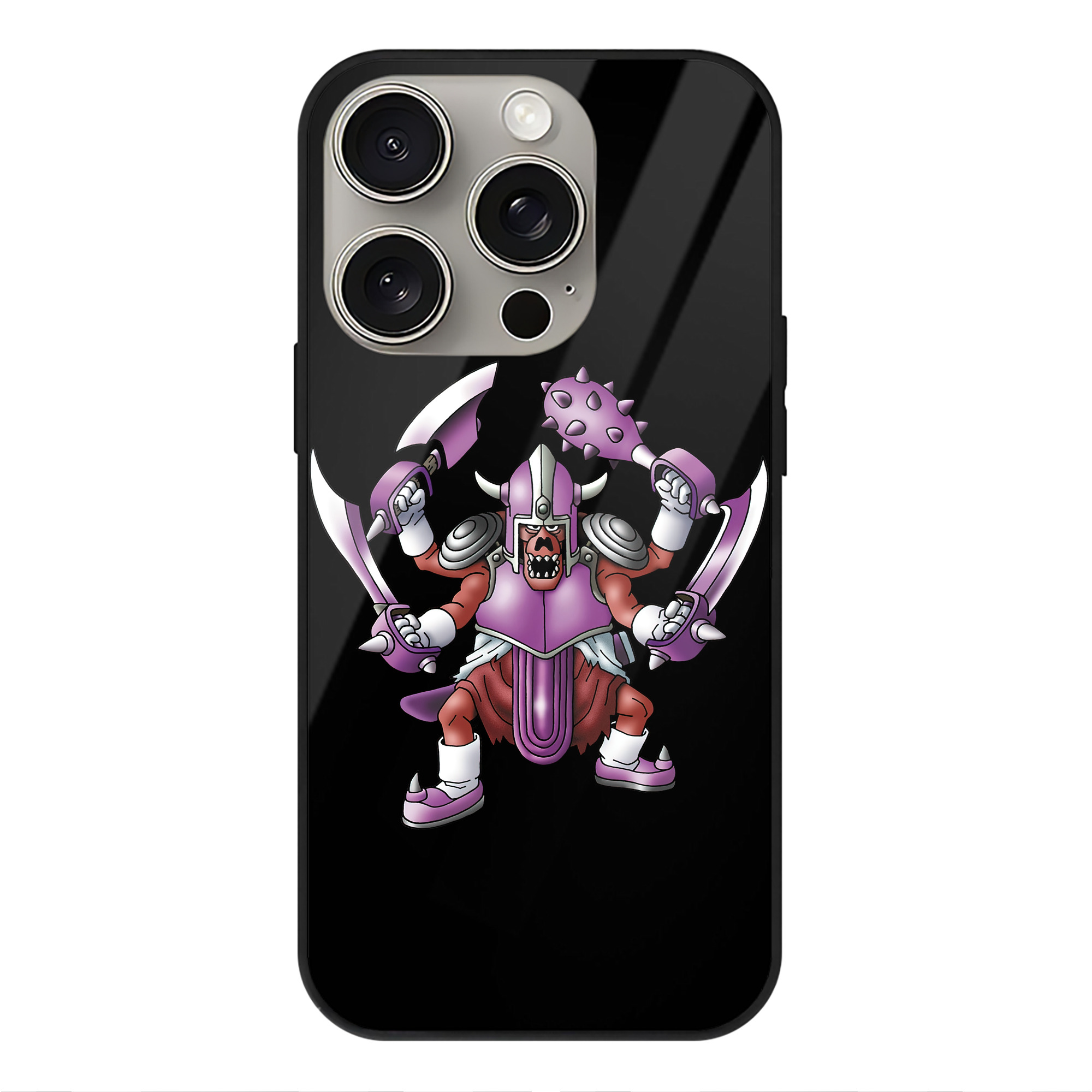 （画像用） ドラゴンクエスト Doragon Kuesuto Dragon Quest 【iPhone15Pro対応】スマホケース 耐衝撃＆黄変防止 背面ガラス