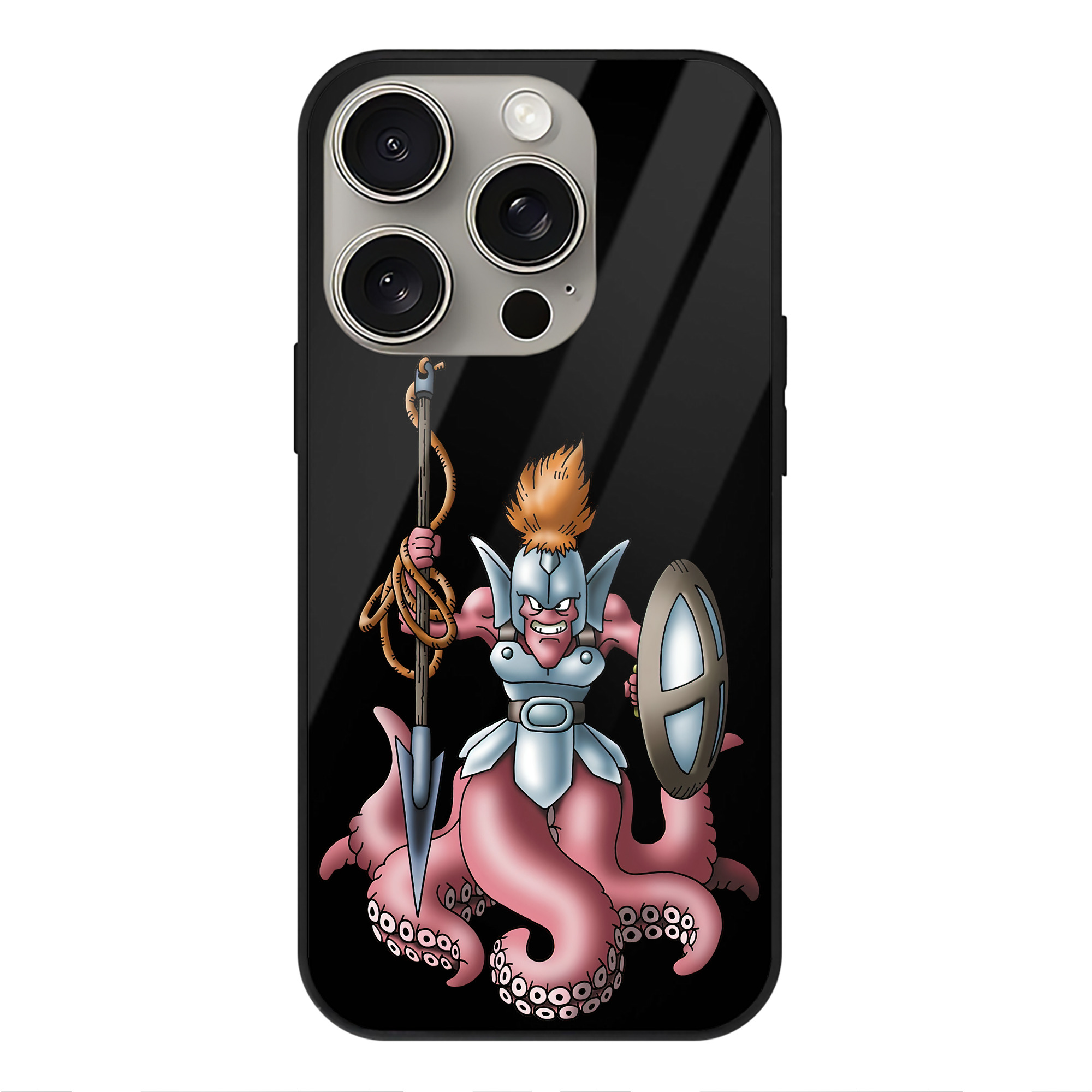 （画像用） ドラゴンクエスト Doragon Kuesuto Dragon Quest 【iPhone15Pro対応】スマホケース 耐衝撃＆黄変防止 背面ガラス