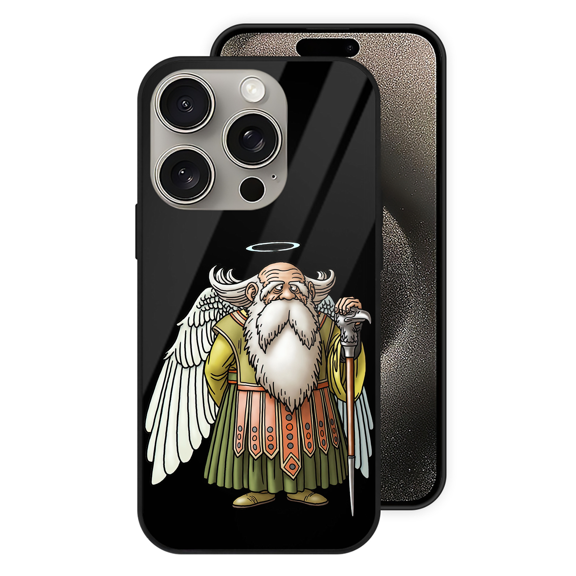 （画像用） ドラゴンクエスト Doragon Kuesuto Dragon Quest 【iPhone15Pro対応】スマホケース 耐衝撃＆黄変防止 背面ガラス
