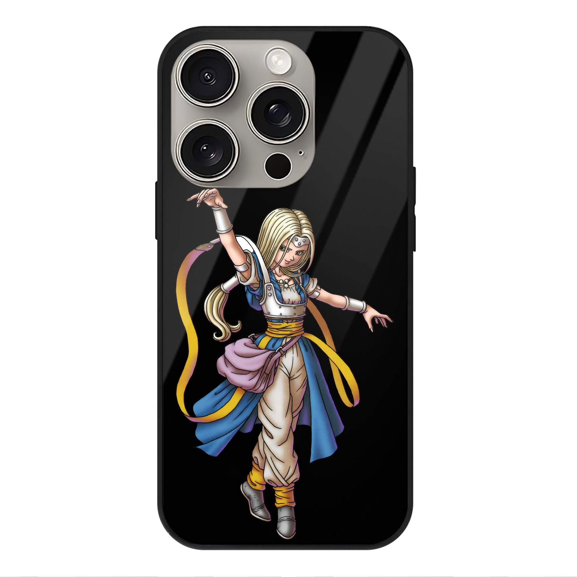 （画像用） ドラゴンクエスト Doragon Kuesuto Dragon Quest 【iPhone15Pro対応】スマホケース 耐衝撃＆黄変防止 背面ガラス