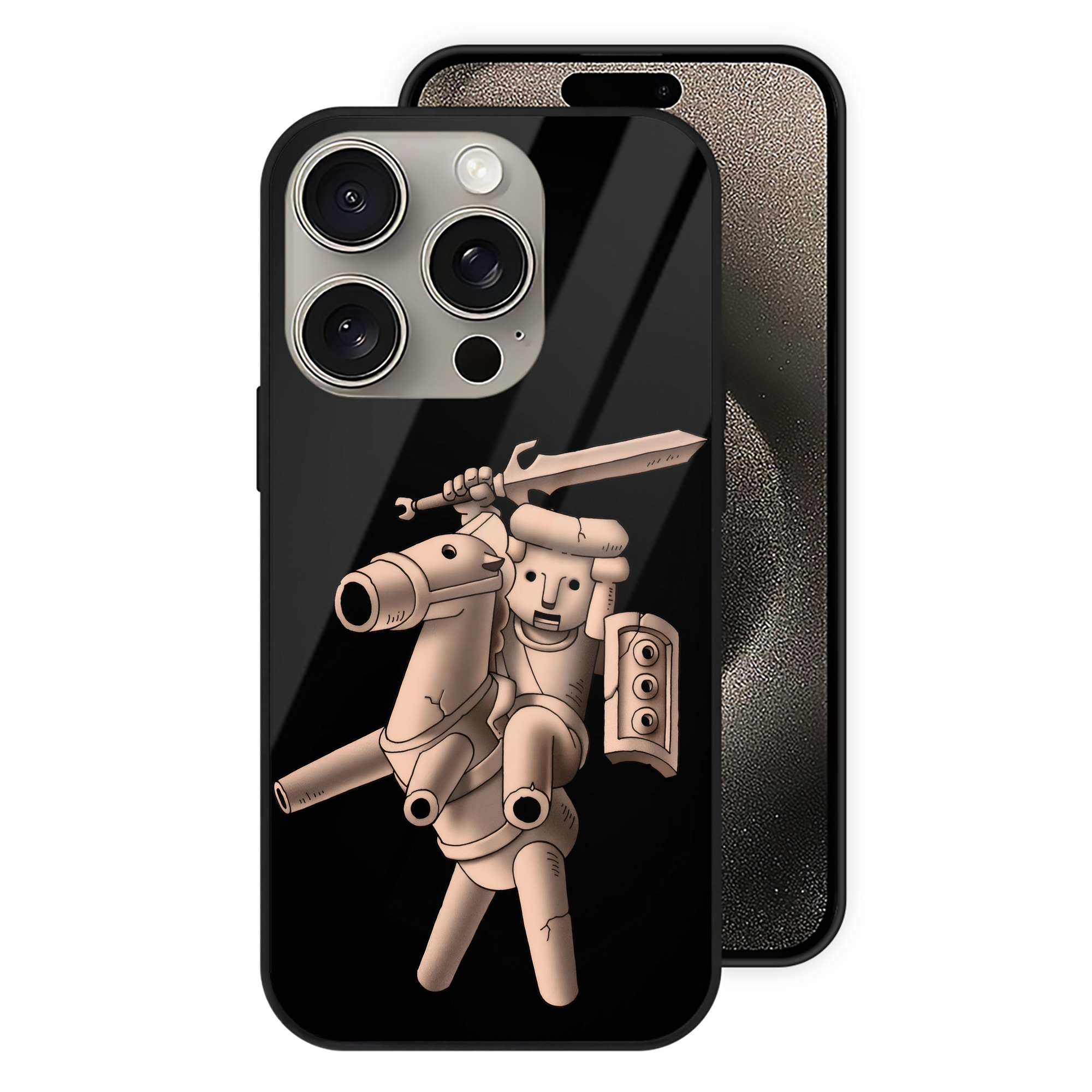 （画像用） ドラゴンクエスト Doragon Kuesuto Dragon Quest 【iPhone15Pro対応】スマホケース 耐衝撃＆黄変防止 背面ガラス