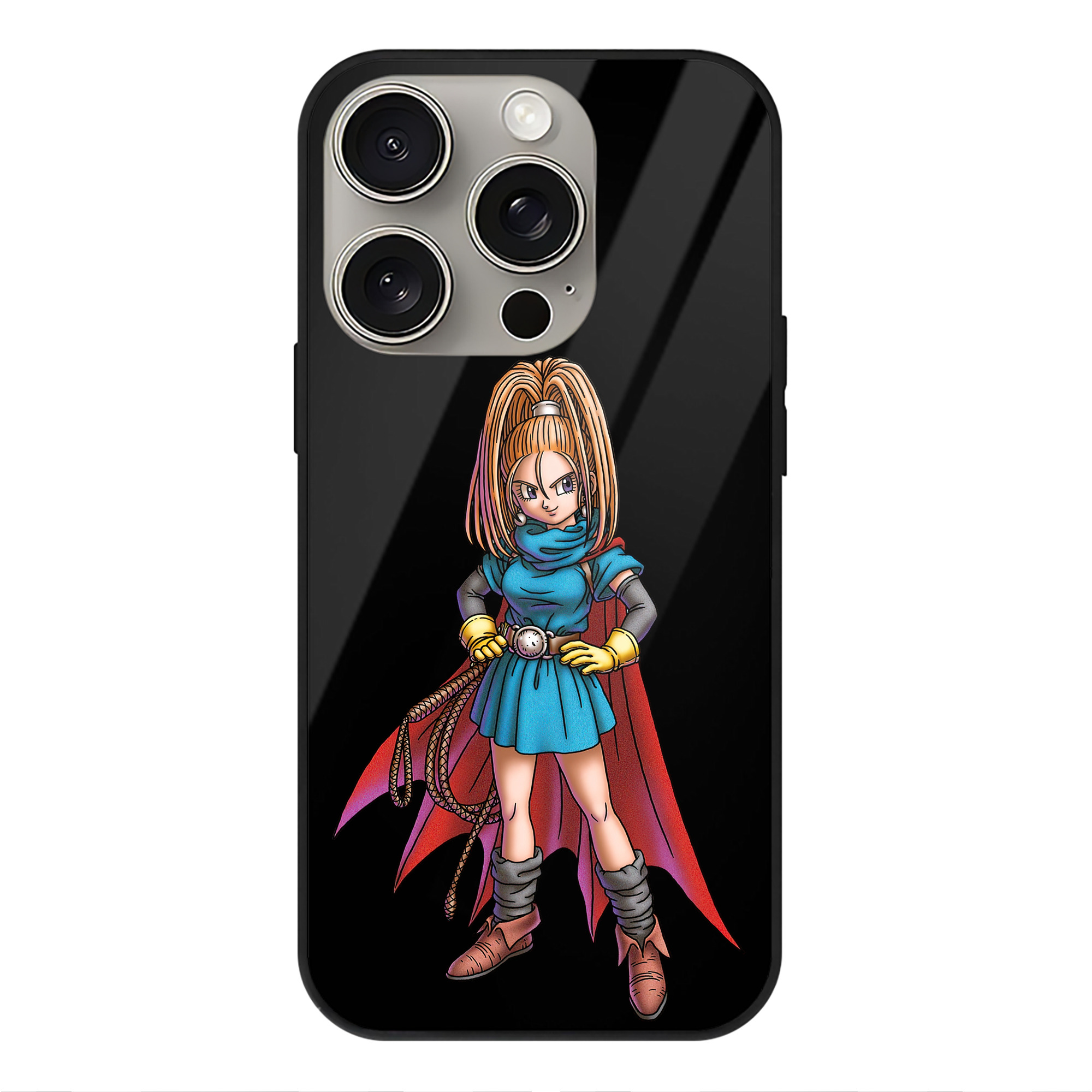 ドラゴンクエスト Doragon Kuesuto Dragon Quest 【iPhone15Pro対応】スマホケース 耐衝撃＆黄変防止 背面ガラス
