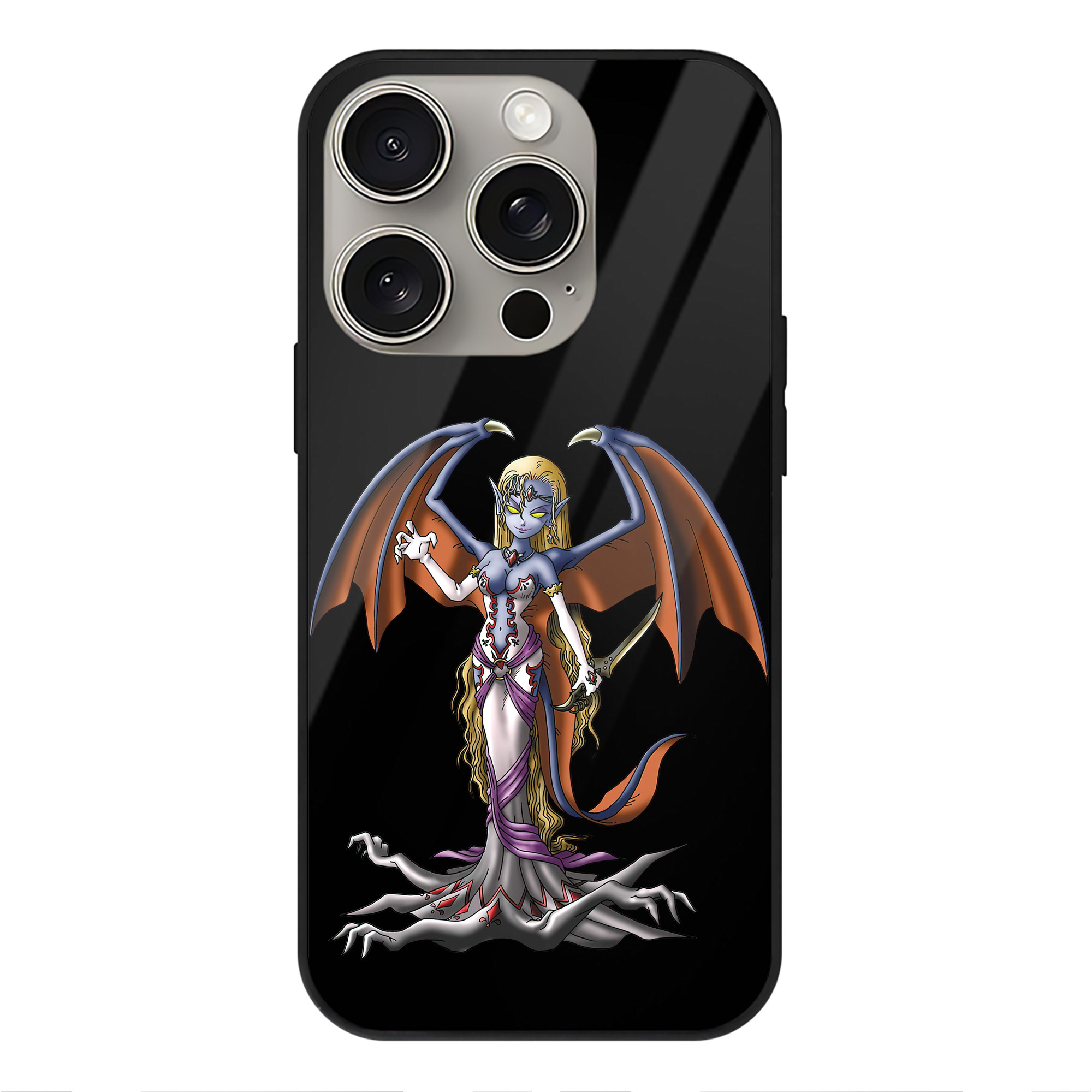 ドラゴンクエスト Doragon Kuesuto Dragon Quest 【iPhone15Pro対応】スマホケース 耐衝撃＆黄変防止 背面ガラス