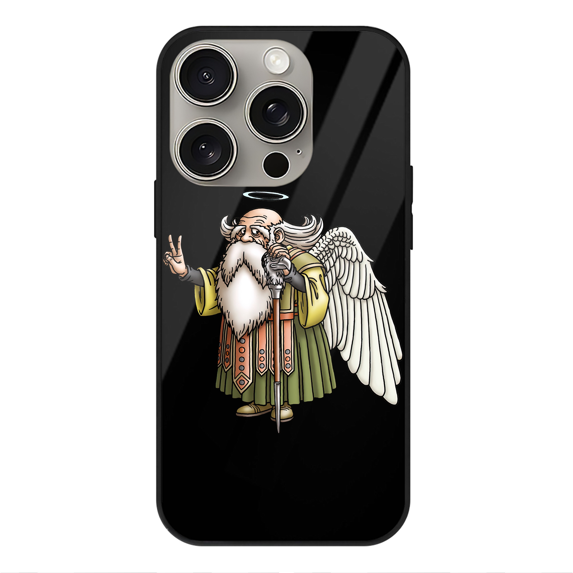 （画像用） ドラゴンクエスト Doragon Kuesuto Dragon Quest 【iPhone15Pro対応】スマホケース 耐衝撃＆黄変防止 背面ガラス