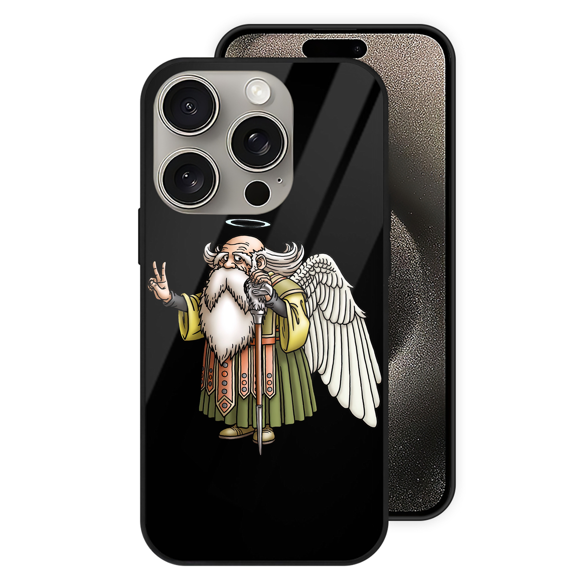 （画像用） ドラゴンクエスト Doragon Kuesuto Dragon Quest 【iPhone15Pro対応】スマホケース 耐衝撃＆黄変防止 背面ガラス