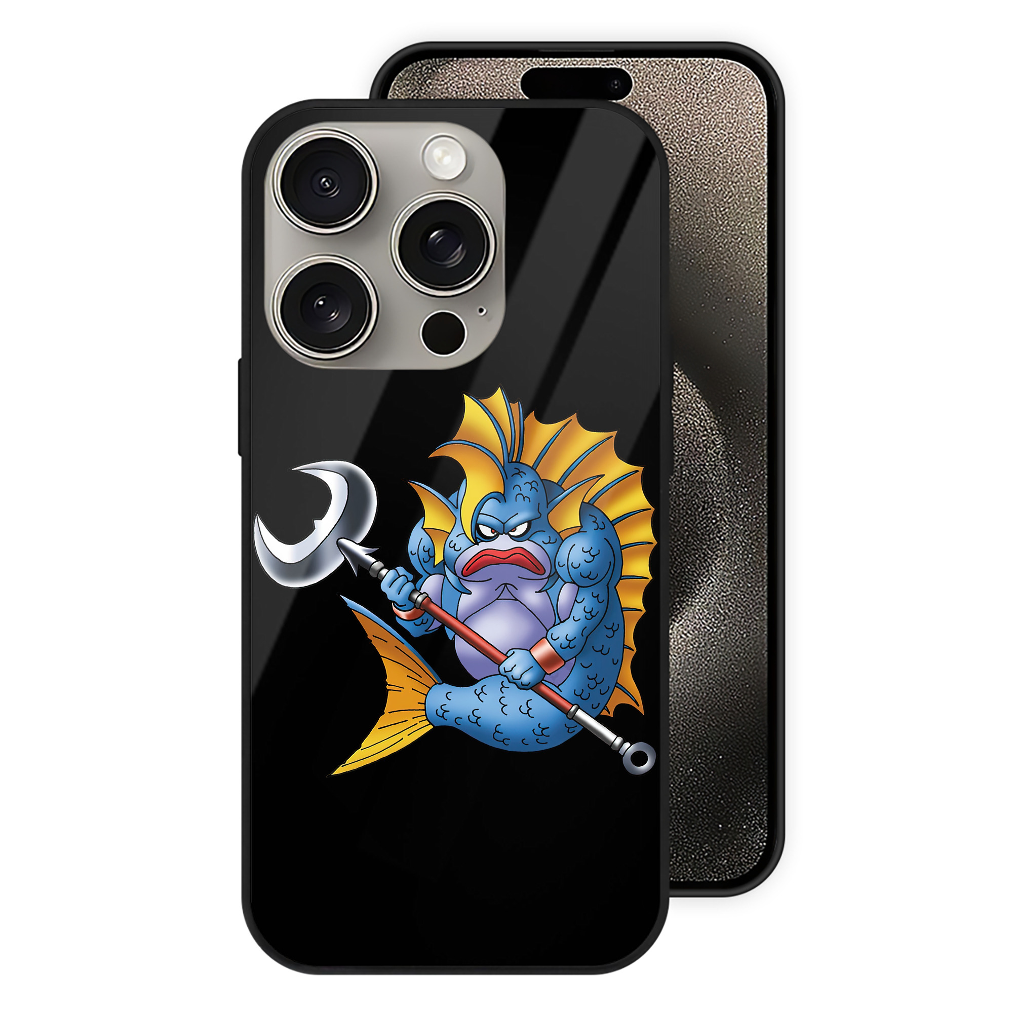 ドラゴンクエスト Doragon Kuesuto Dragon Quest 【iPhone15Pro対応】スマホケース 耐衝撃＆黄変防止 背面ガラス