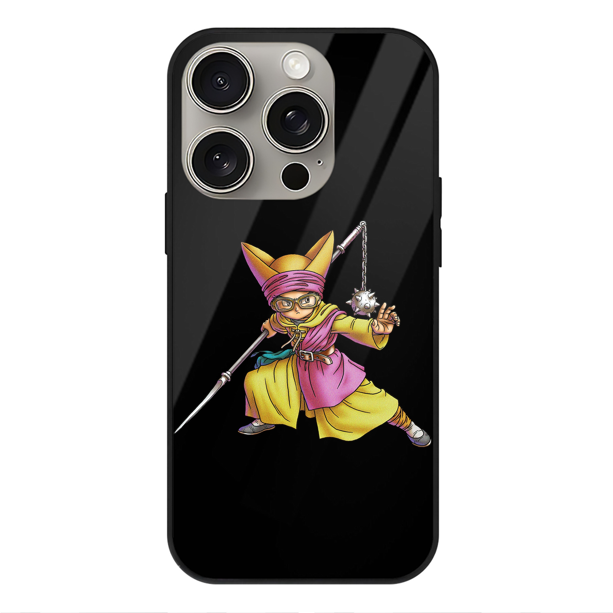 （画像用） ドラゴンクエスト Doragon Kuesuto Dragon Quest 【iPhone15Pro対応】スマホケース 耐衝撃＆黄変防止 背面ガラス
