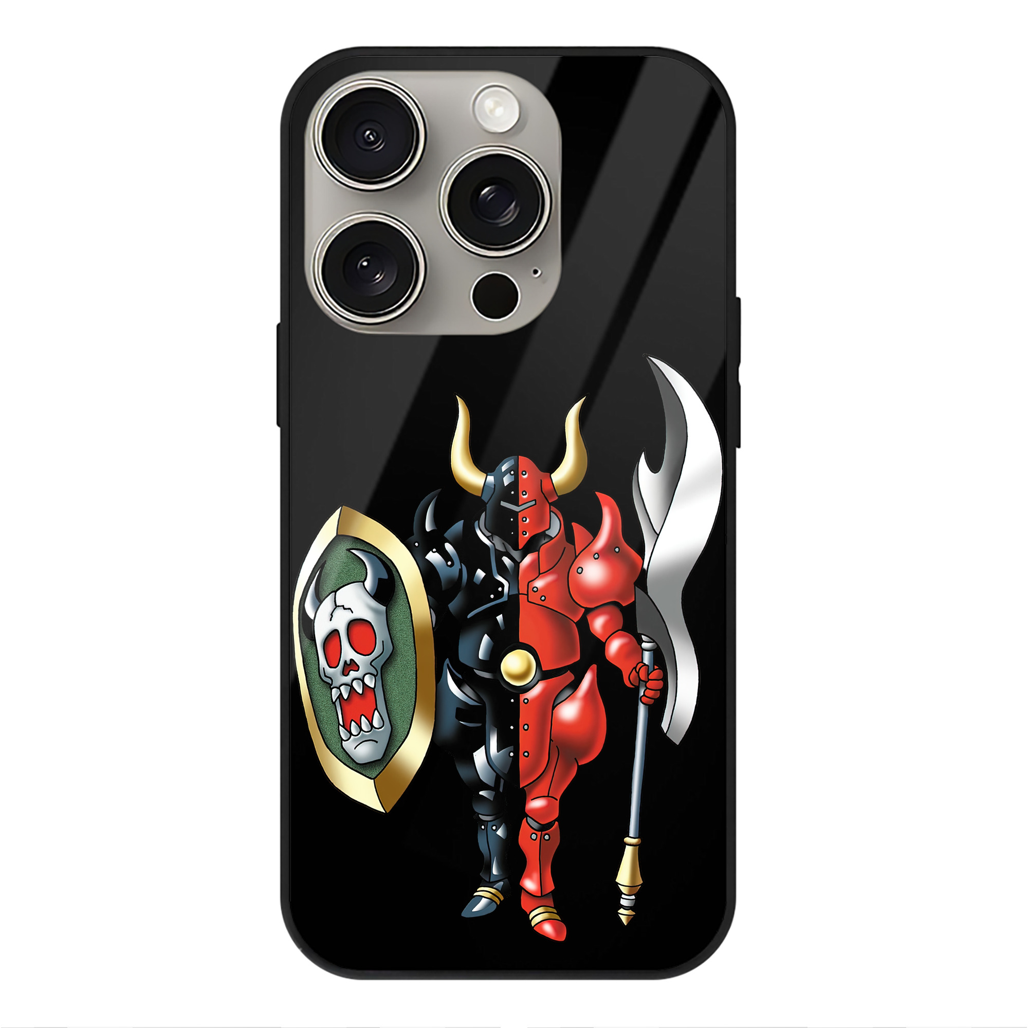 ドラゴンクエスト Doragon Kuesuto Dragon Quest 【iPhone15Pro対応】スマホケース 耐衝撃＆黄変防止 背面ガラス