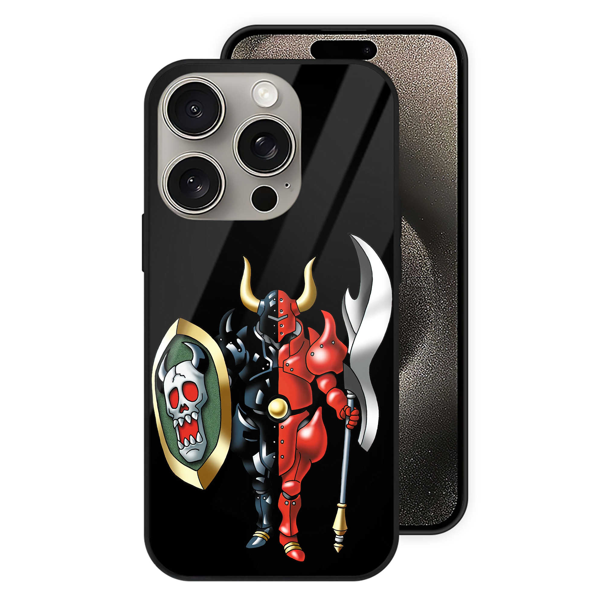 ドラゴンクエスト Doragon Kuesuto Dragon Quest 【iPhone15Pro対応】スマホケース 耐衝撃＆黄変防止 背面ガラス