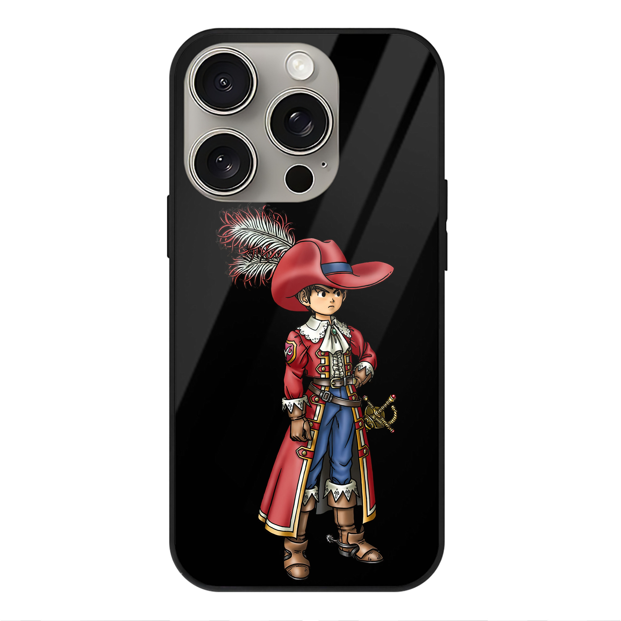 ドラゴンクエスト Doragon Kuesuto Dragon Quest 【iPhone15Pro対応】スマホケース 耐衝撃＆黄変防止 背面ガラス
