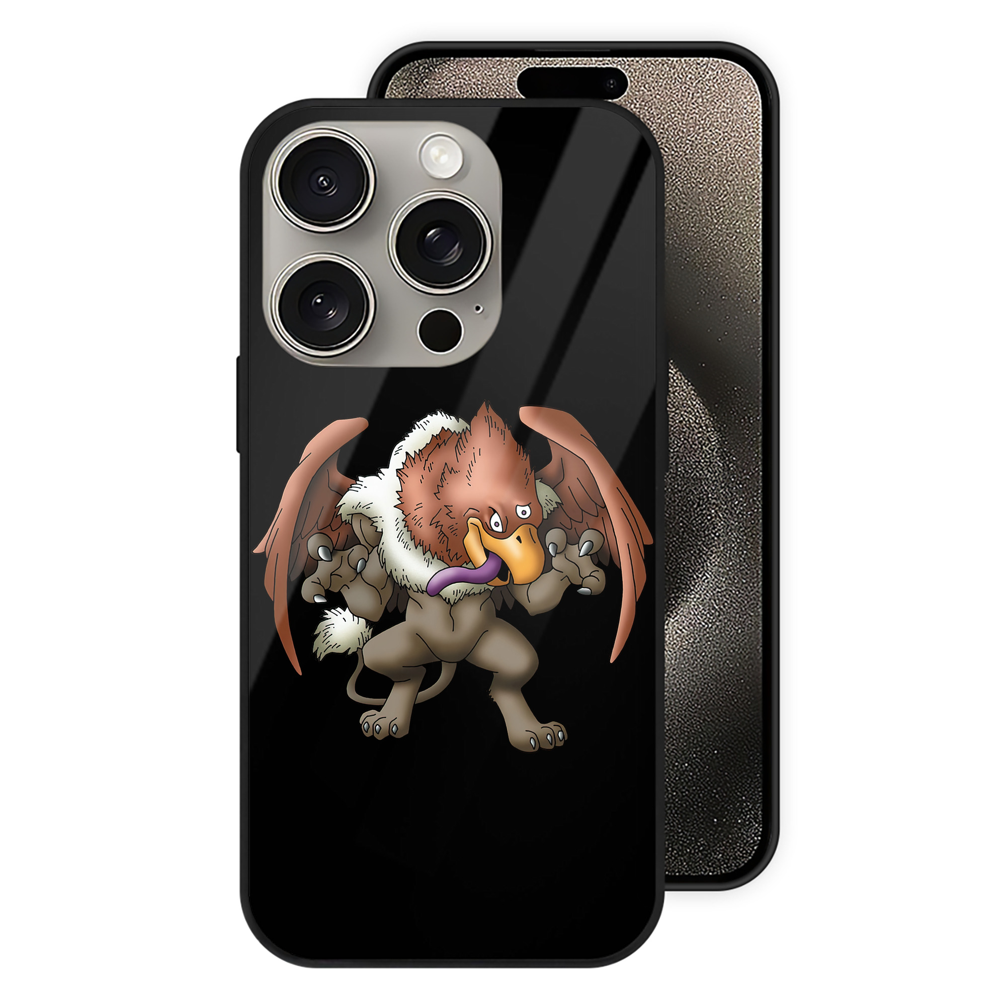 （画像用） ドラゴンクエスト Doragon Kuesuto Dragon Quest 【iPhone15Pro対応】スマホケース 耐衝撃＆黄変防止 背面ガラス