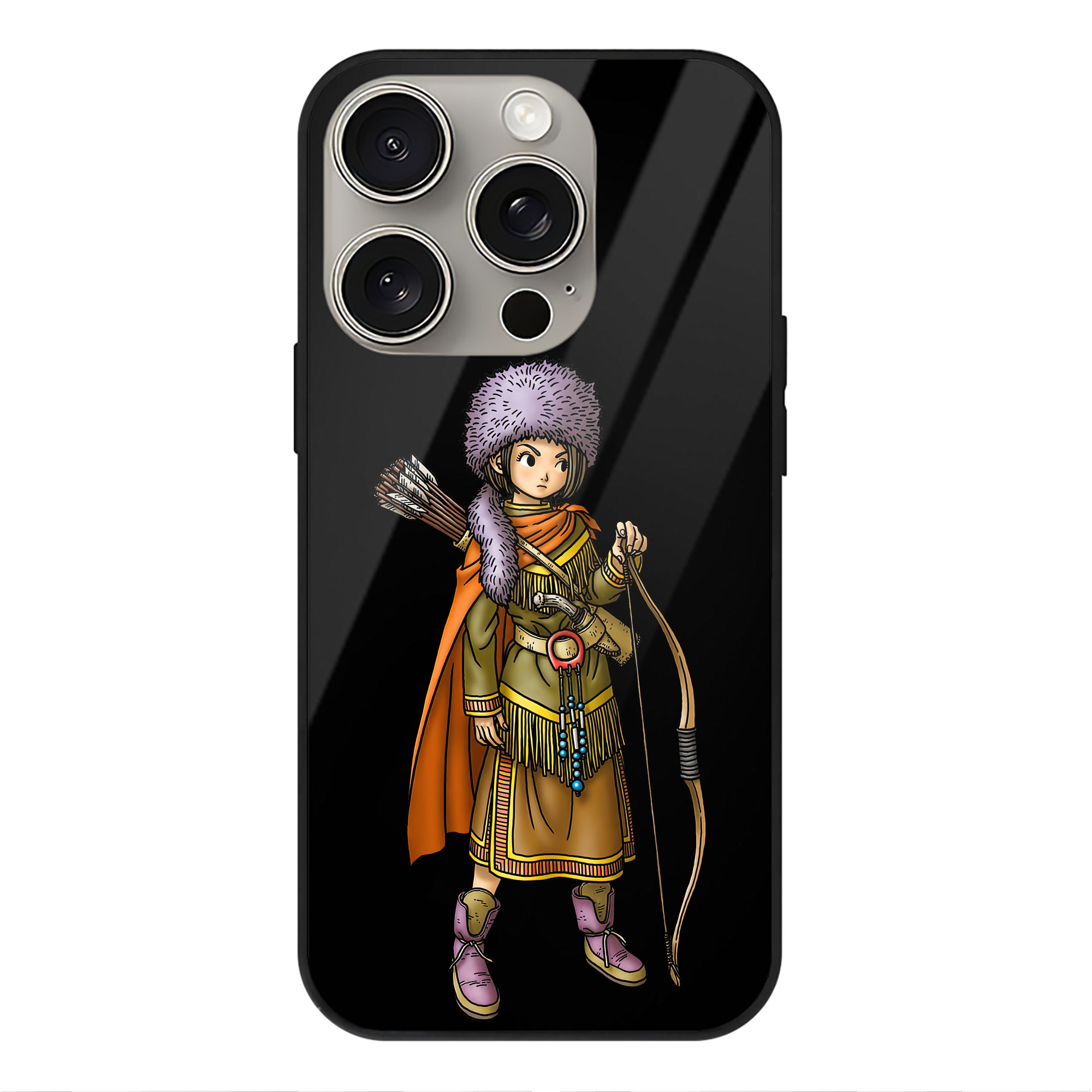 ドラゴンクエスト Doragon Kuesuto Dragon Quest 【iPhone15Pro対応】スマホケース 耐衝撃＆黄変防止 背面ガラス