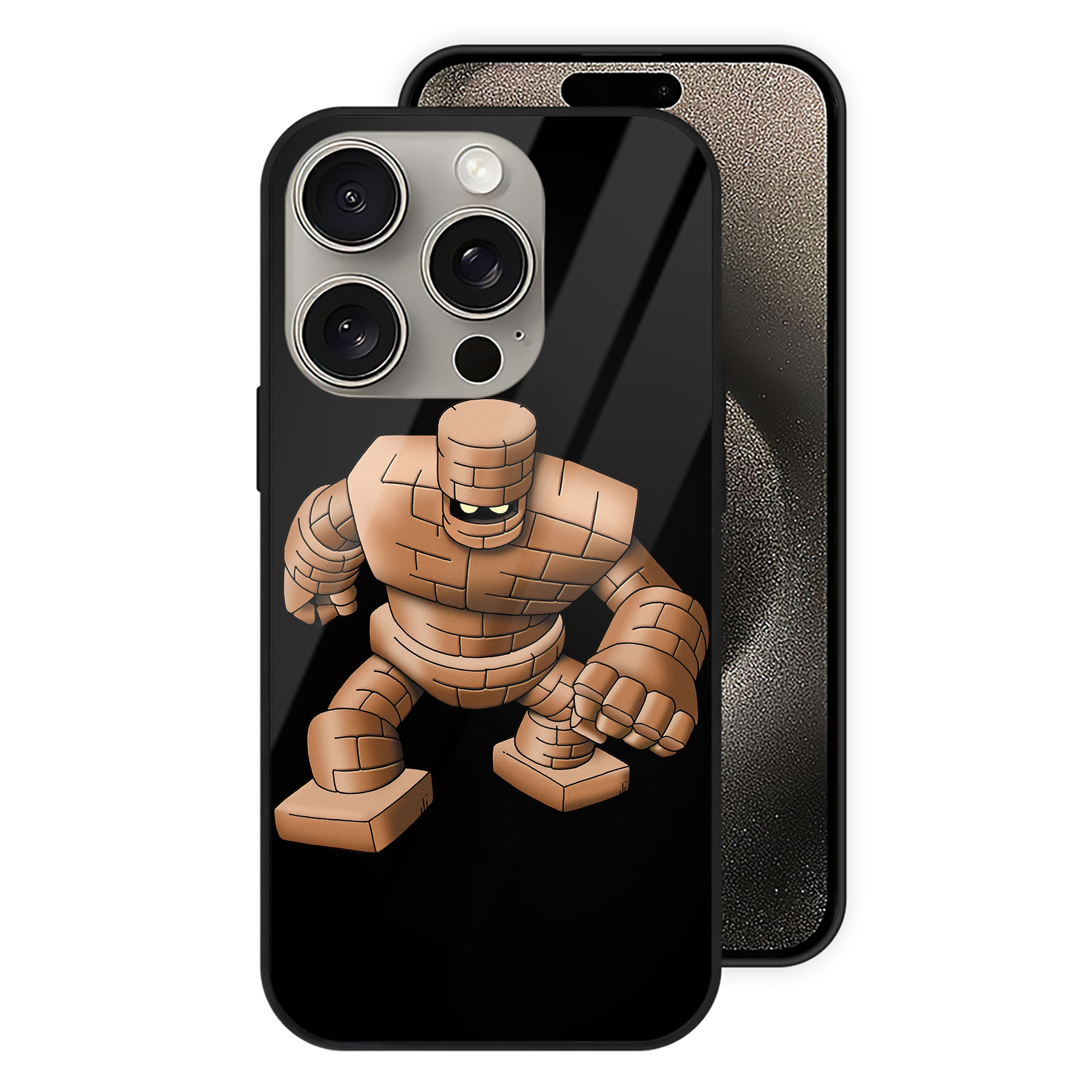 ドラゴンクエスト Doragon Kuesuto Dragon Quest 【iPhone15Pro対応】スマホケース 耐衝撃＆黄変防止 背面ガラス