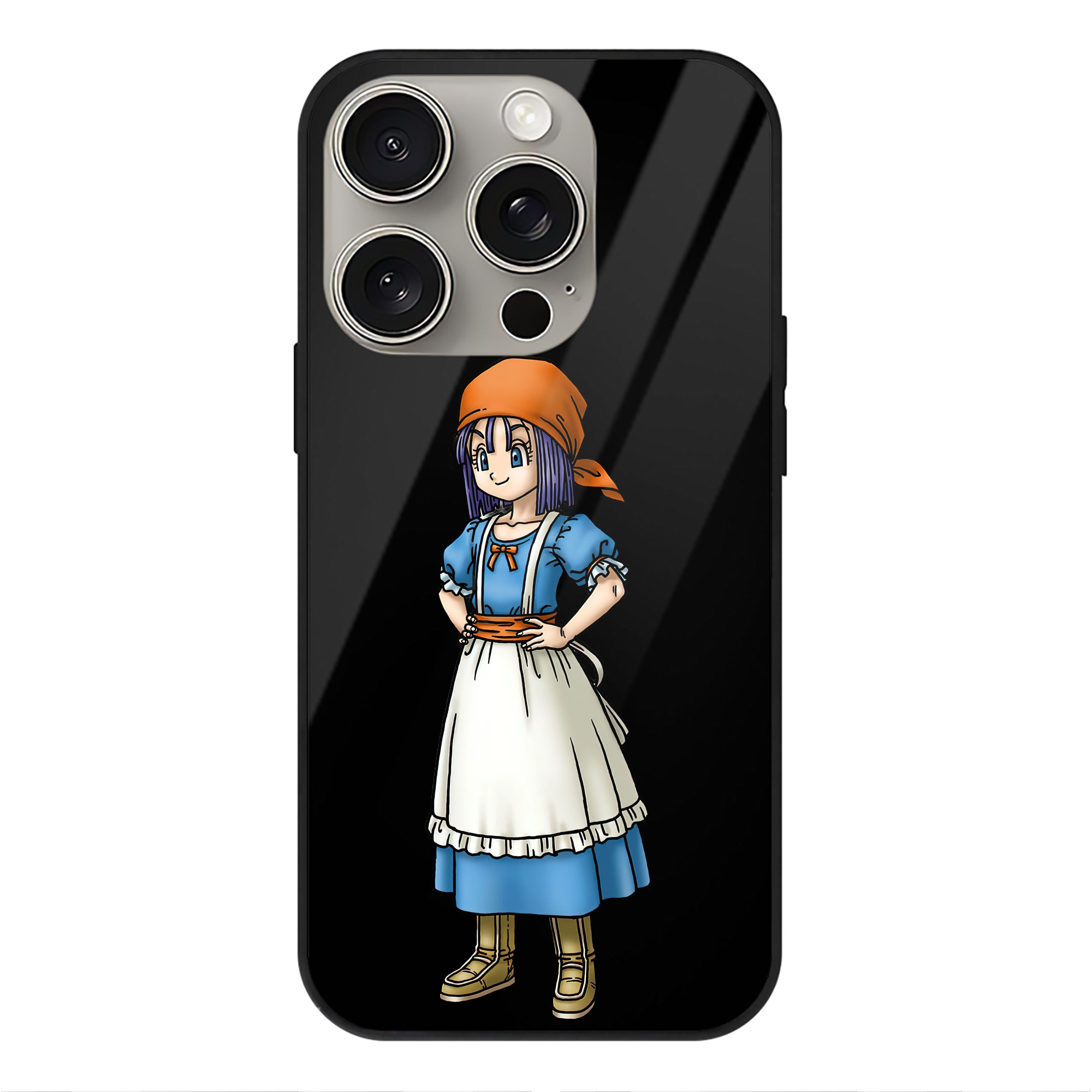 ドラゴンクエスト Doragon Kuesuto Dragon Quest 【iPhone15Pro対応】スマホケース 耐衝撃＆黄変防止 背面ガラス