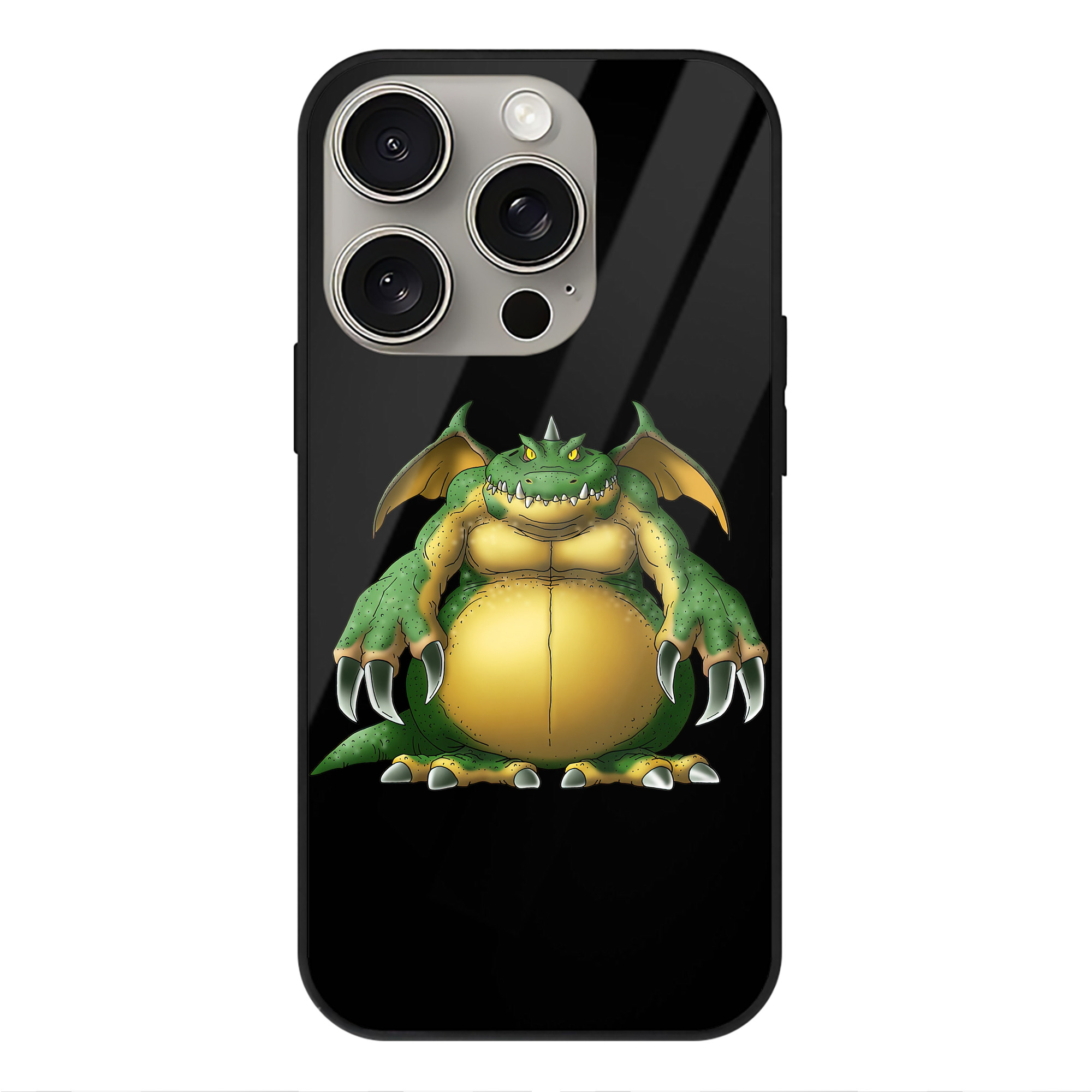 （画像用） ドラゴンクエスト Doragon Kuesuto Dragon Quest 【iPhone15Pro対応】スマホケース 耐衝撃＆黄変防止 背面ガラス