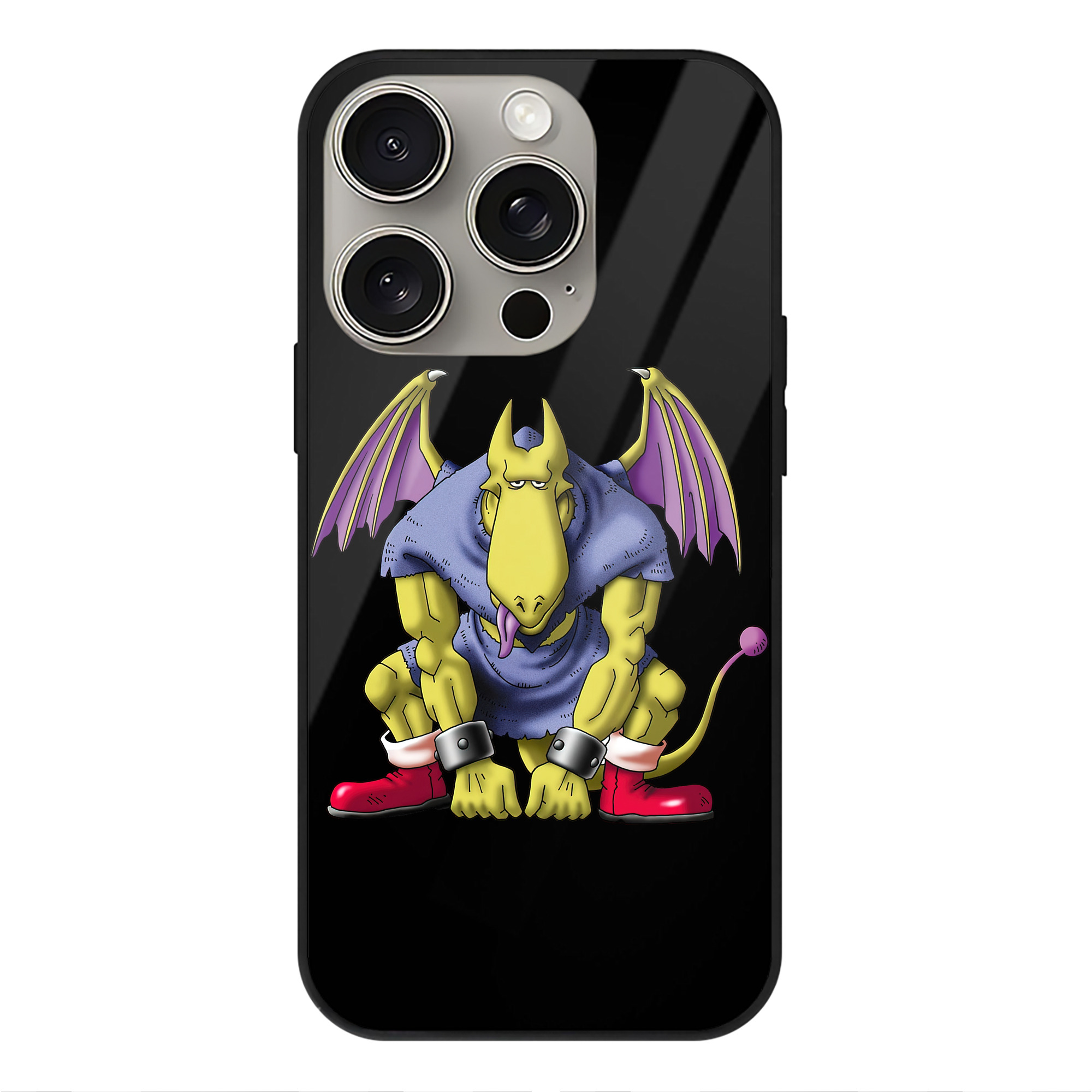 ドラゴンクエスト Doragon Kuesuto Dragon Quest 【iPhone15Pro対応】スマホケース 耐衝撃＆黄変防止 背面ガラス