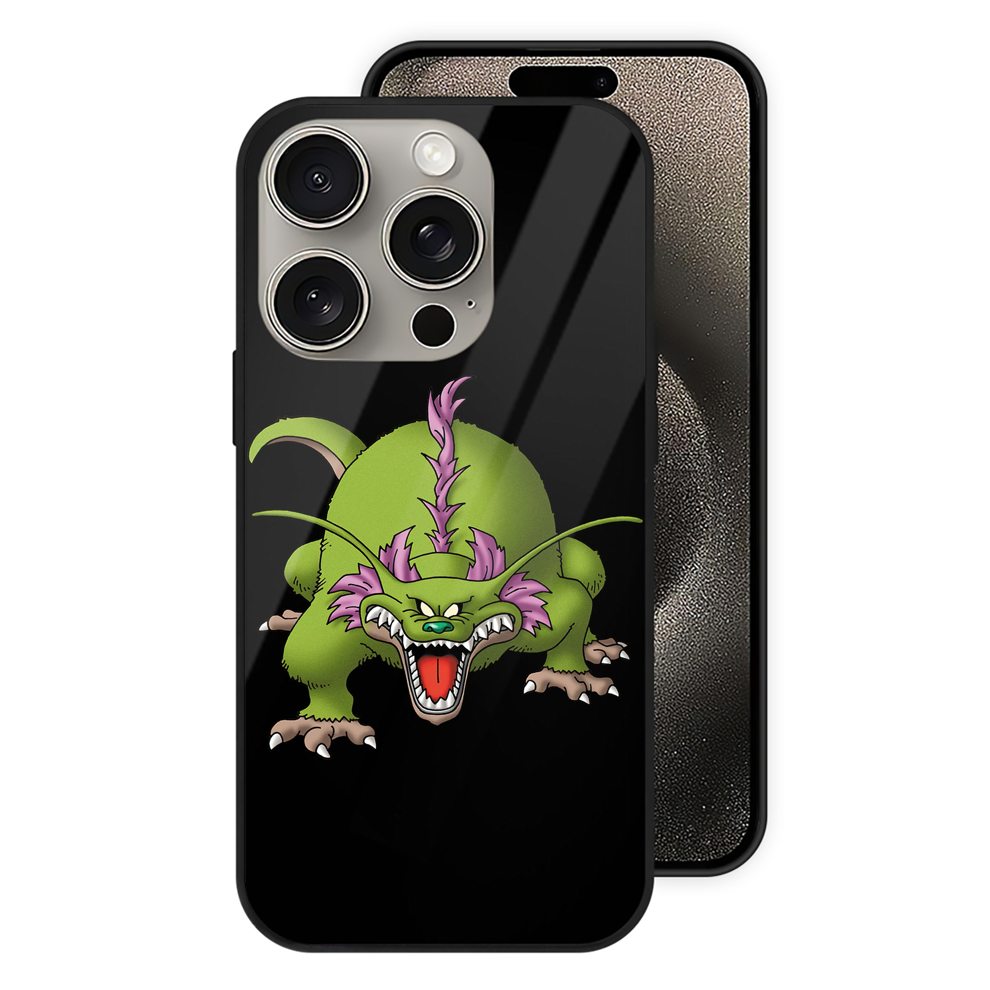 ドラゴンクエスト Doragon Kuesuto Dragon Quest 【iPhone15Pro対応】スマホケース 耐衝撃＆黄変防止 背面ガラス