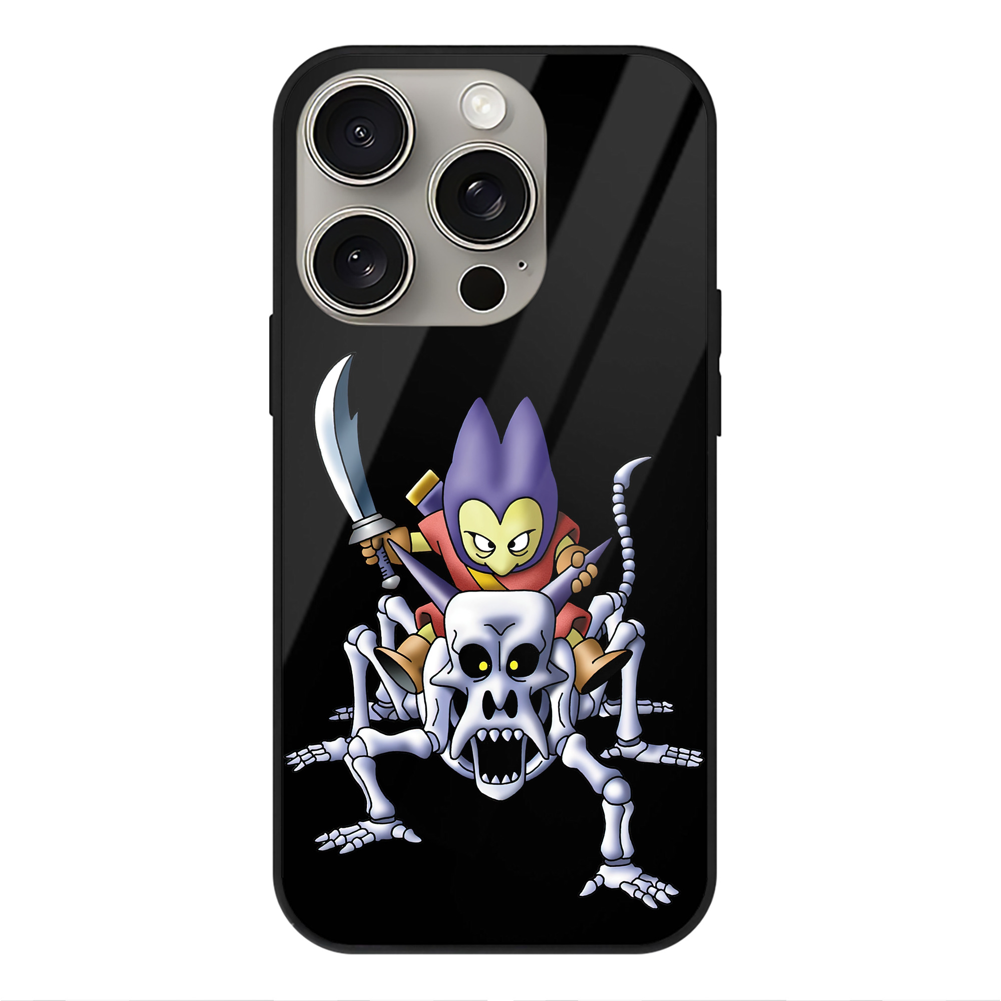 ドラゴンクエスト Doragon Kuesuto Dragon Quest 【iPhone15Pro対応】スマホケース 耐衝撃＆黄変防止 背面ガラス