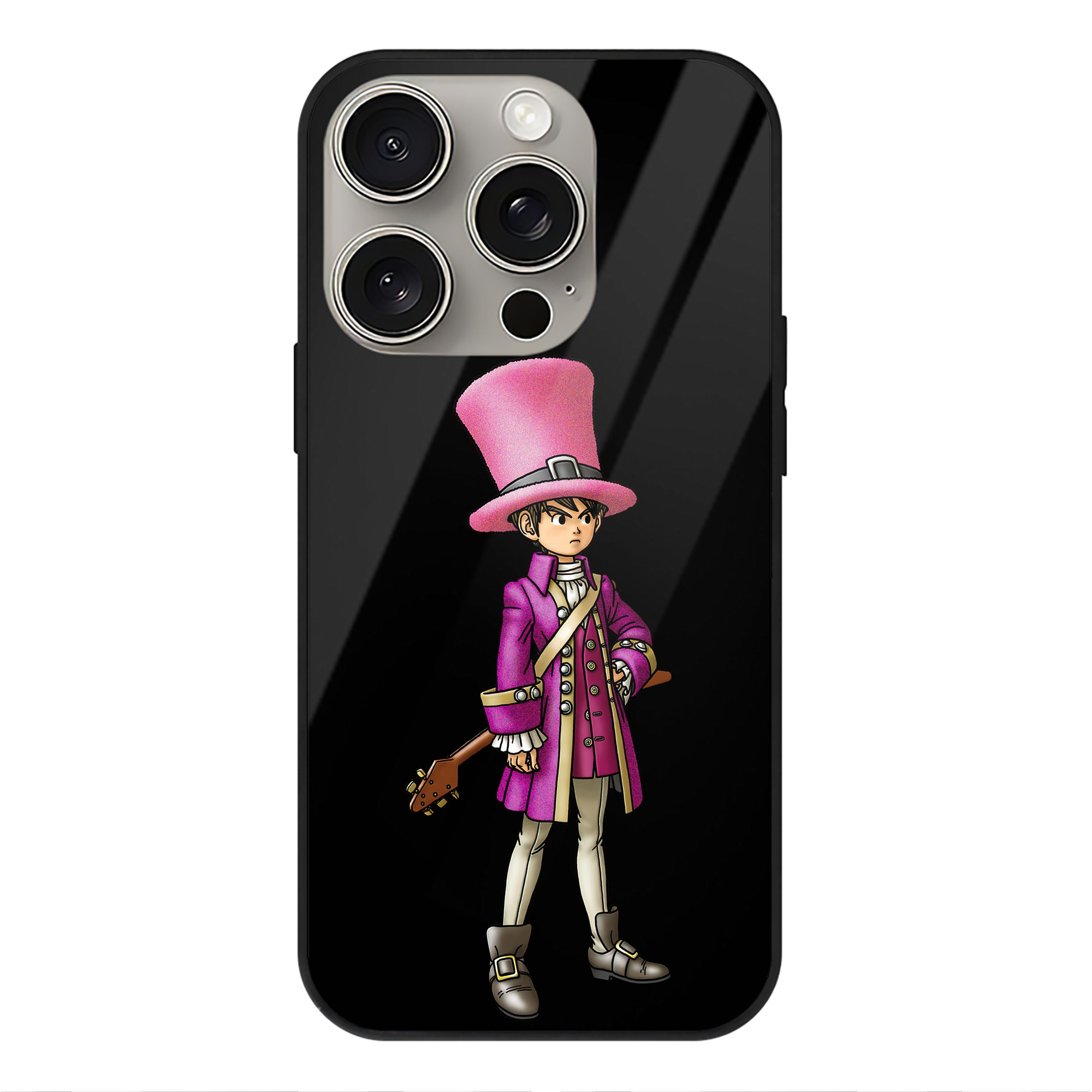 ドラゴンクエスト Doragon Kuesuto Dragon Quest 【iPhone15Pro対応】スマホケース 耐衝撃＆黄変防止 背面ガラス