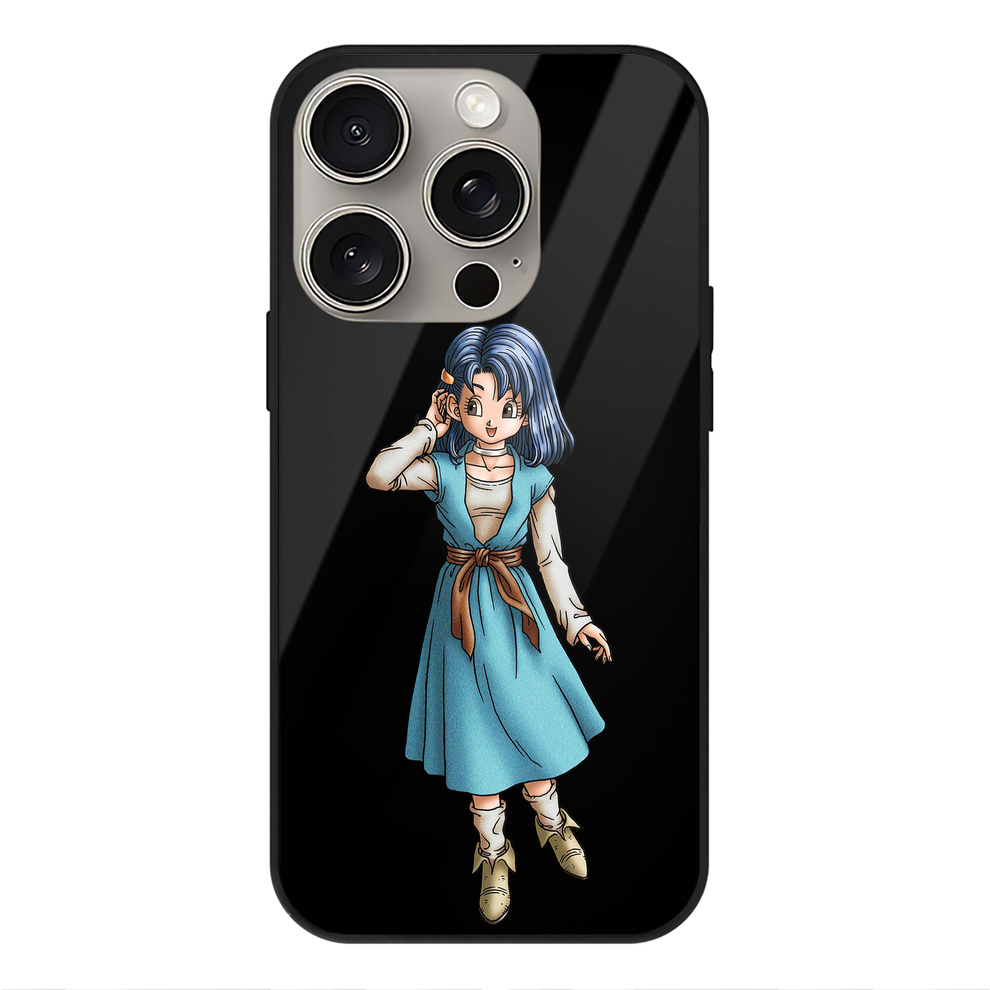 ドラゴンクエスト Doragon Kuesuto Dragon Quest 【iPhone15Pro対応】スマホケース 耐衝撃＆黄変防止 背面ガラス