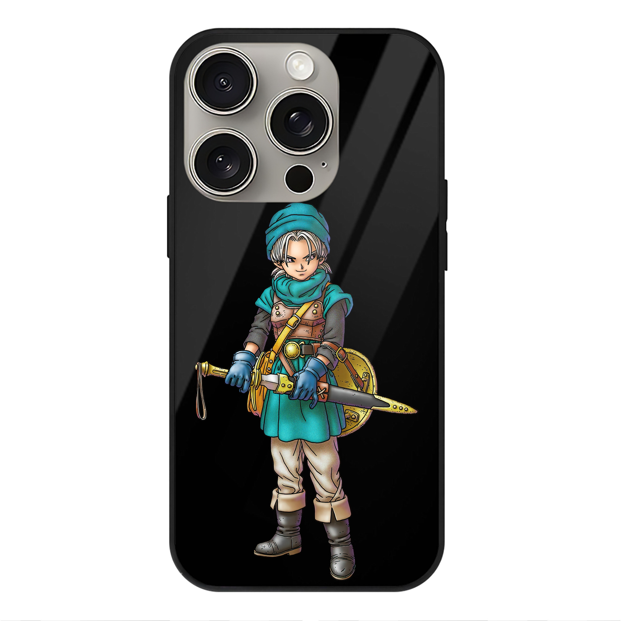 ドラゴンクエスト Doragon Kuesuto Dragon Quest 【iPhone15Pro対応】スマホケース 耐衝撃＆黄変防止 背面ガラス