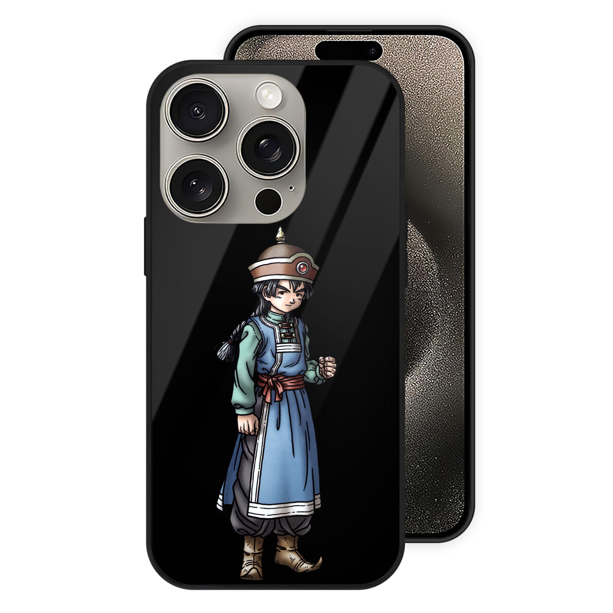（画像用） ドラゴンクエスト Doragon Kuesuto Dragon Quest 【iPhone15Pro対応】スマホケース 耐衝撃＆黄変防止 背面ガラス