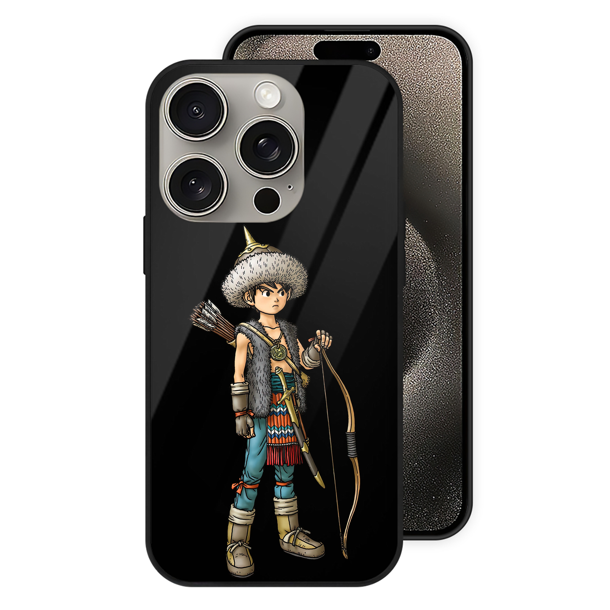 ドラゴンクエスト Doragon Kuesuto Dragon Quest 【iPhone15Pro対応】スマホケース 耐衝撃＆黄変防止 背面ガラス